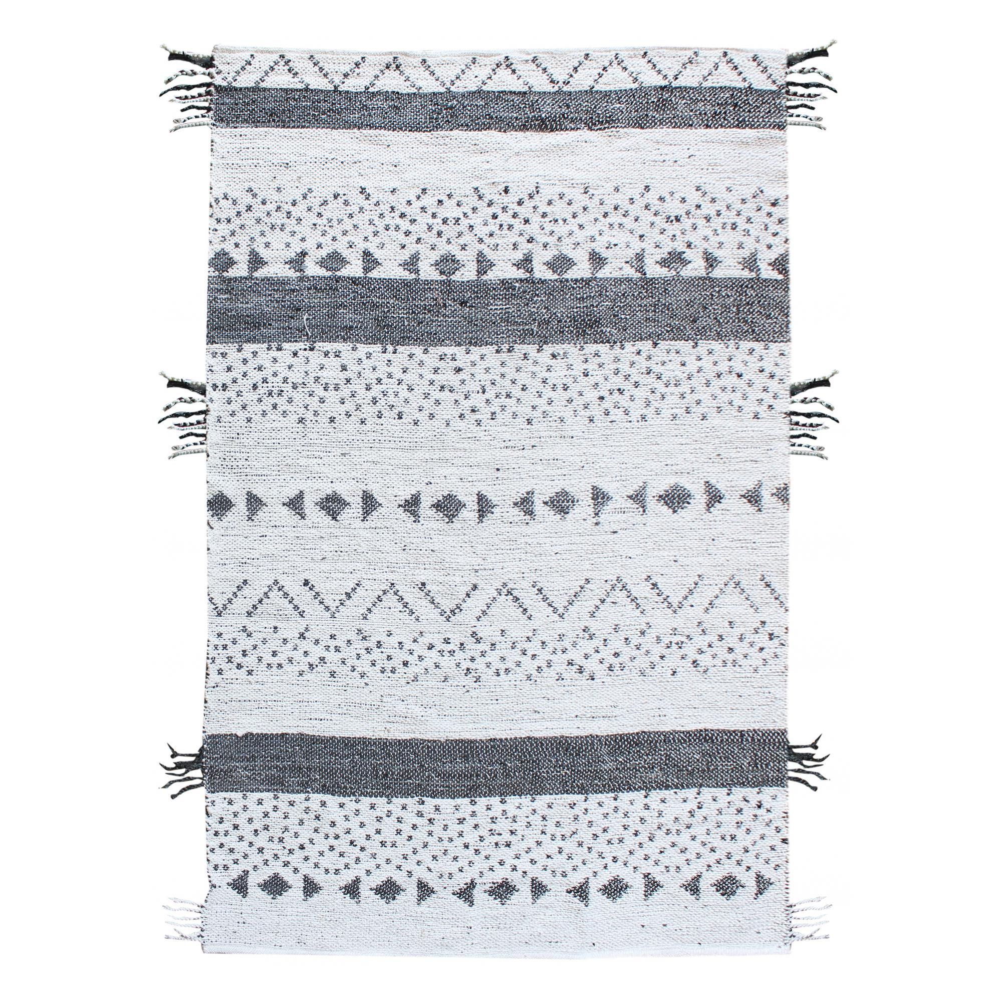 Tapis Callista Blanc/noir 120 x 180