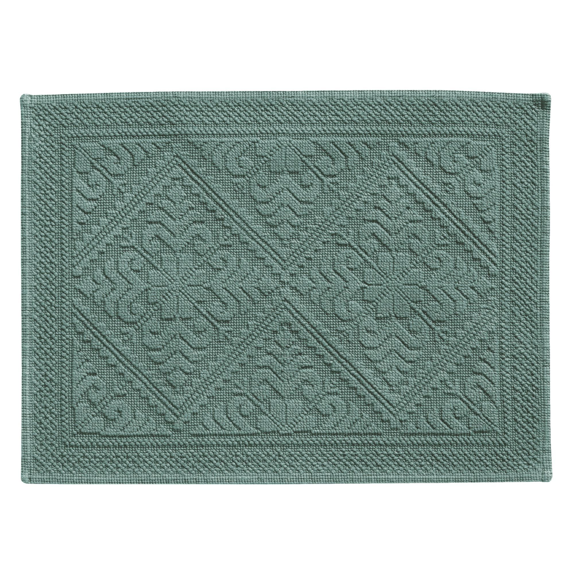 Tapis de Bain Enzo Vert de gris 54 X 64