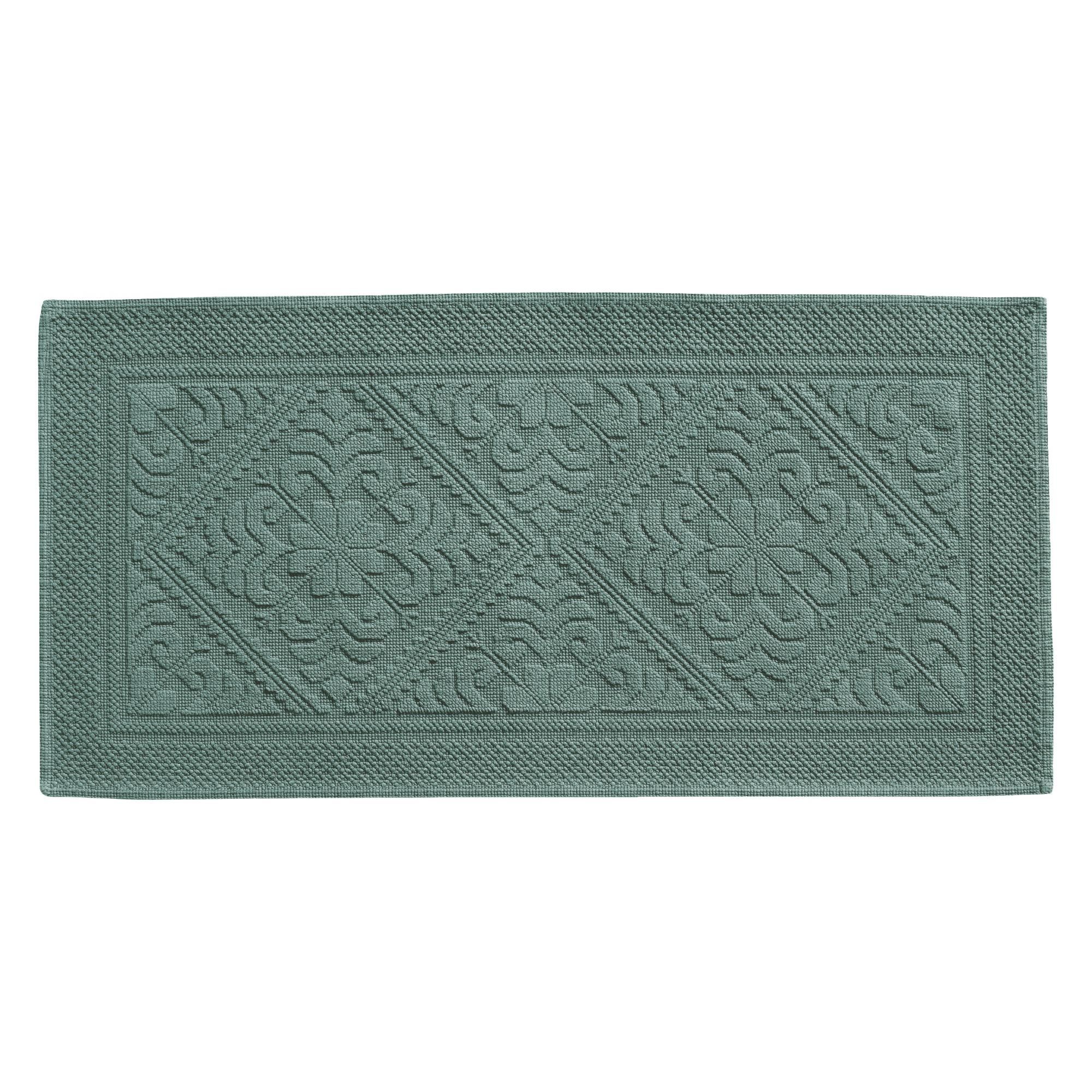 Tapis de Bain Enzo Vert de gris 54 X 110