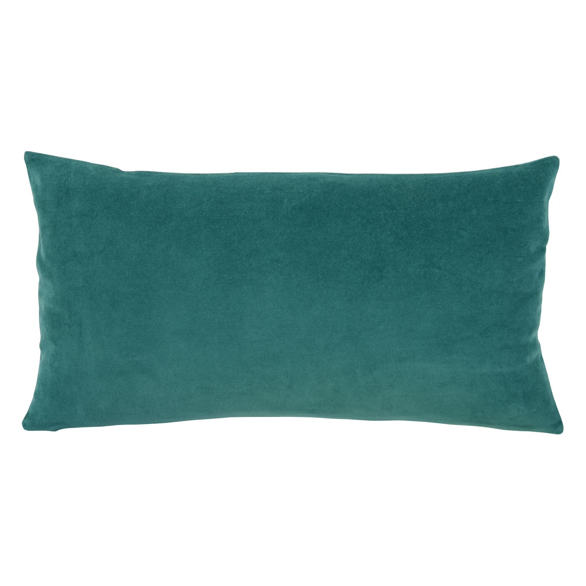 Coussin uni Elise Vert de gris 30 x 50