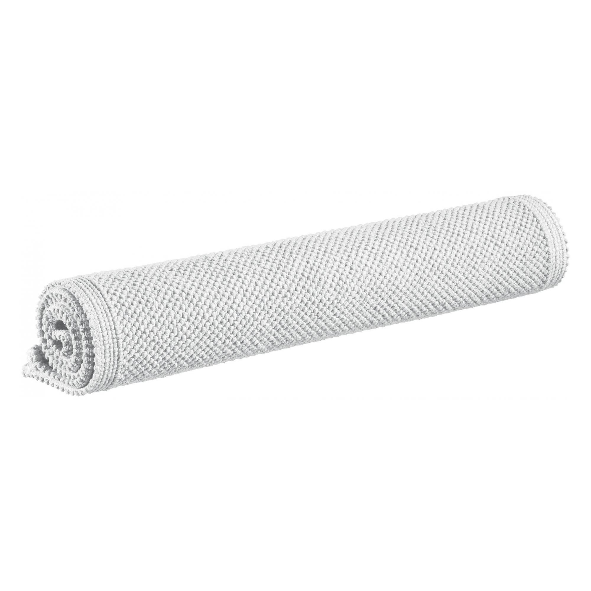 Tapis de bain uni Etia Neige 54 x 110