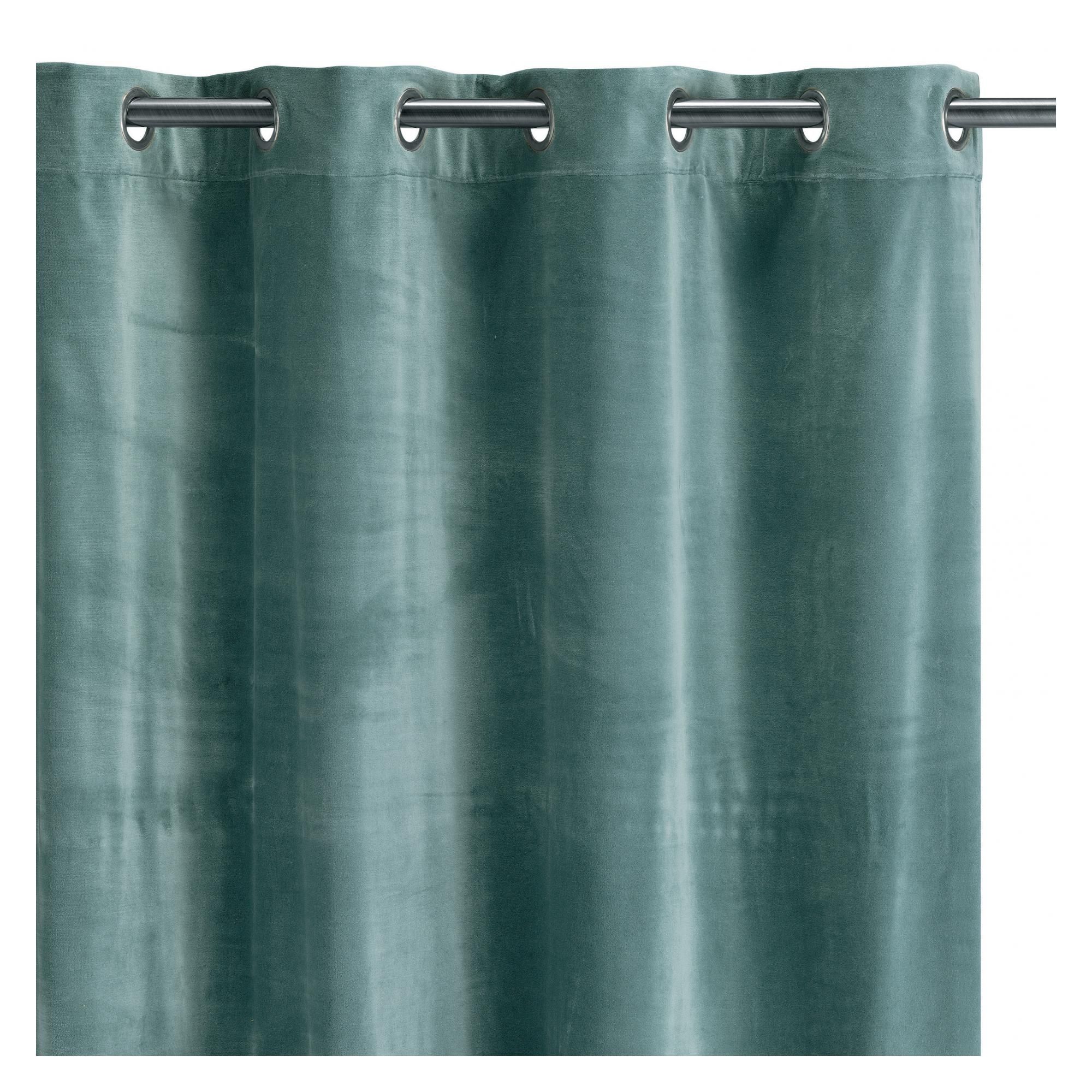 Rideau uni Elise Vert De Gris 140 X 280