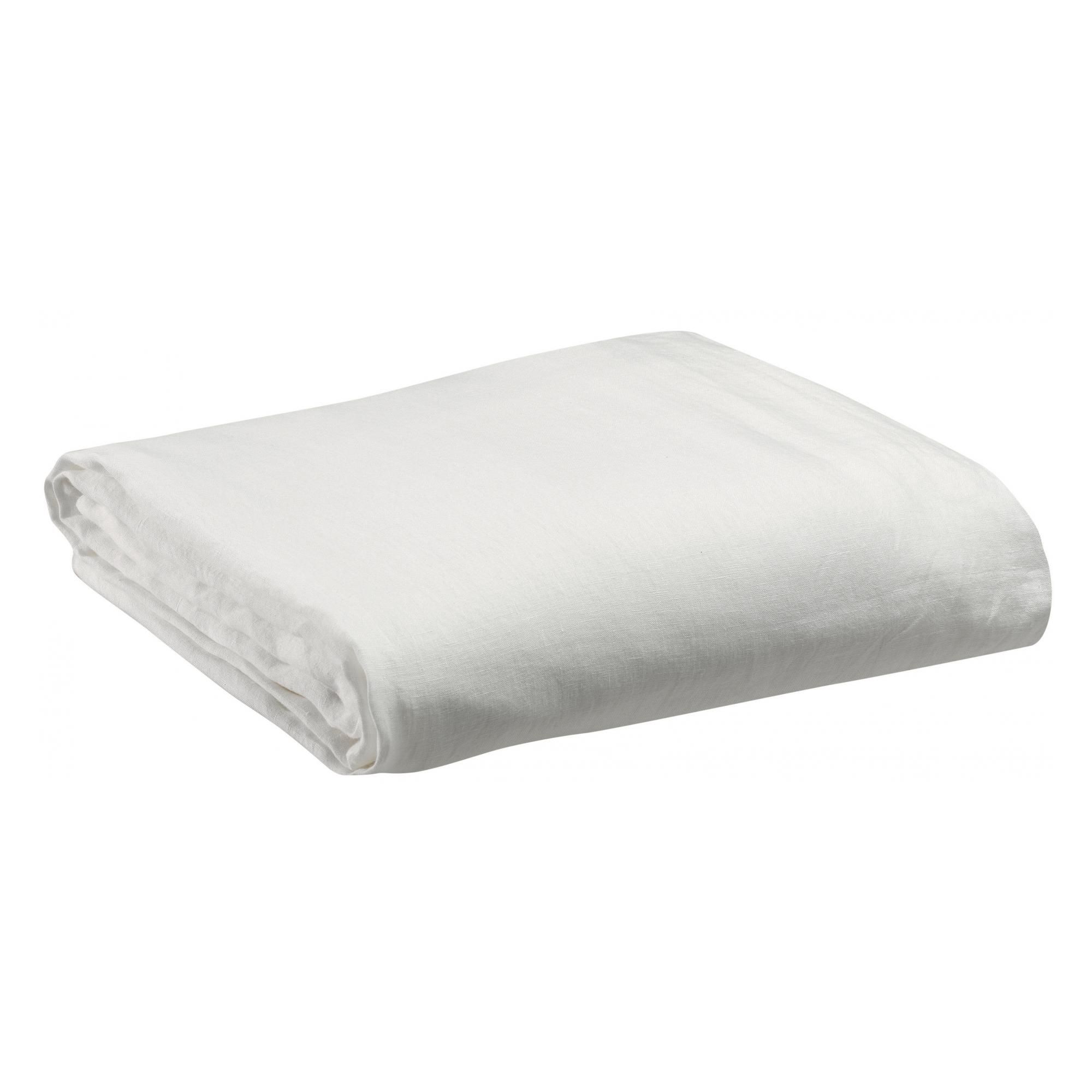 Drap housse Zeff Blanc 140x190 bonnet 30cm