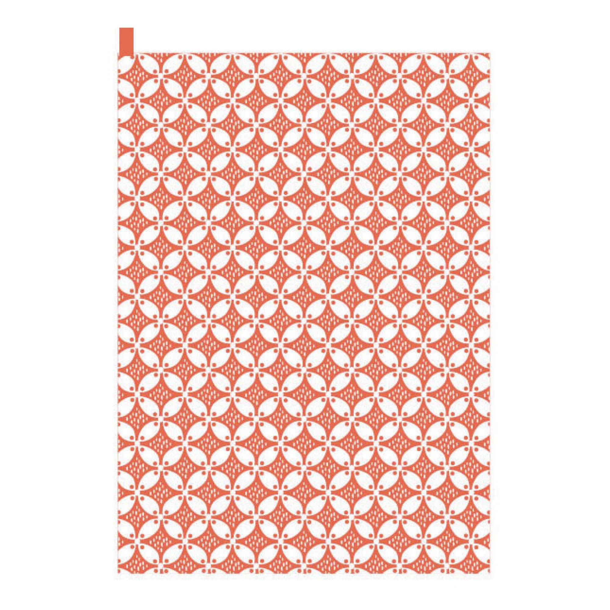 Torchon Fatou recyclé Corail 50 x 70