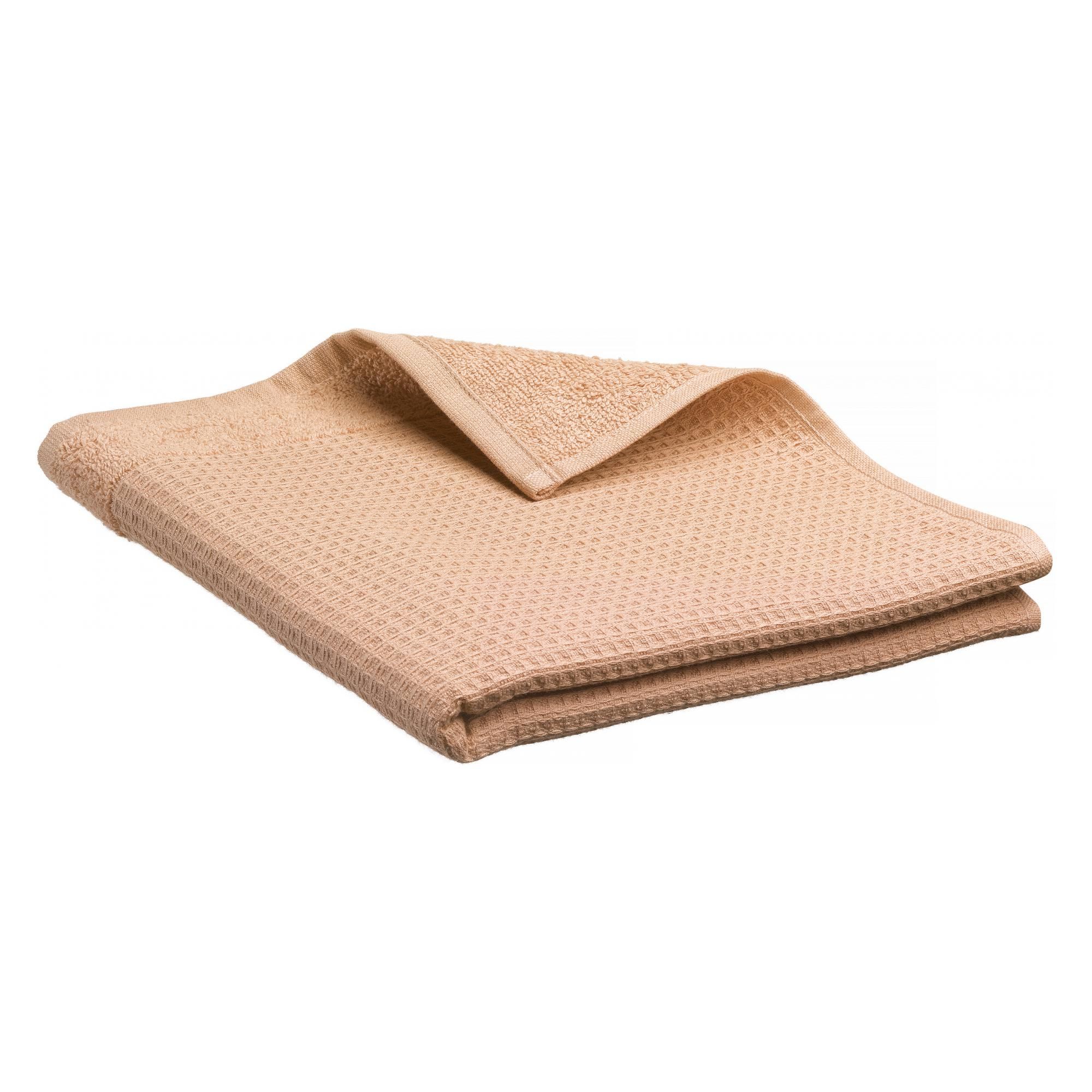 Serviette invité recyclée Abby Dragée 30 x 50