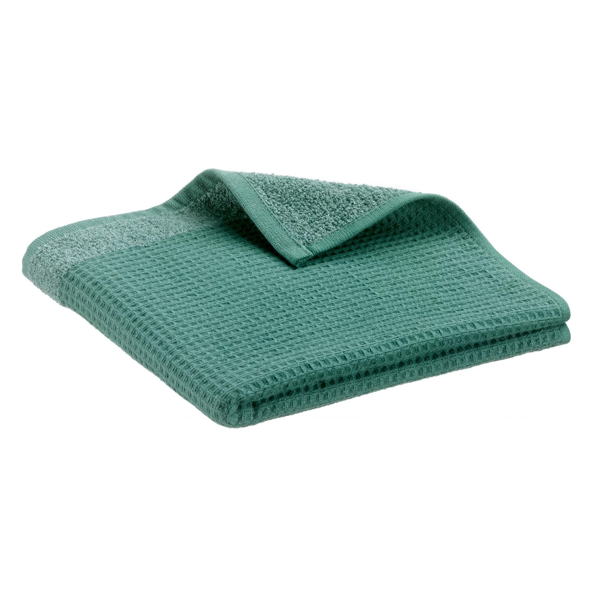 Serviette de toilette recyclée Abby Emeraude 50 x 100