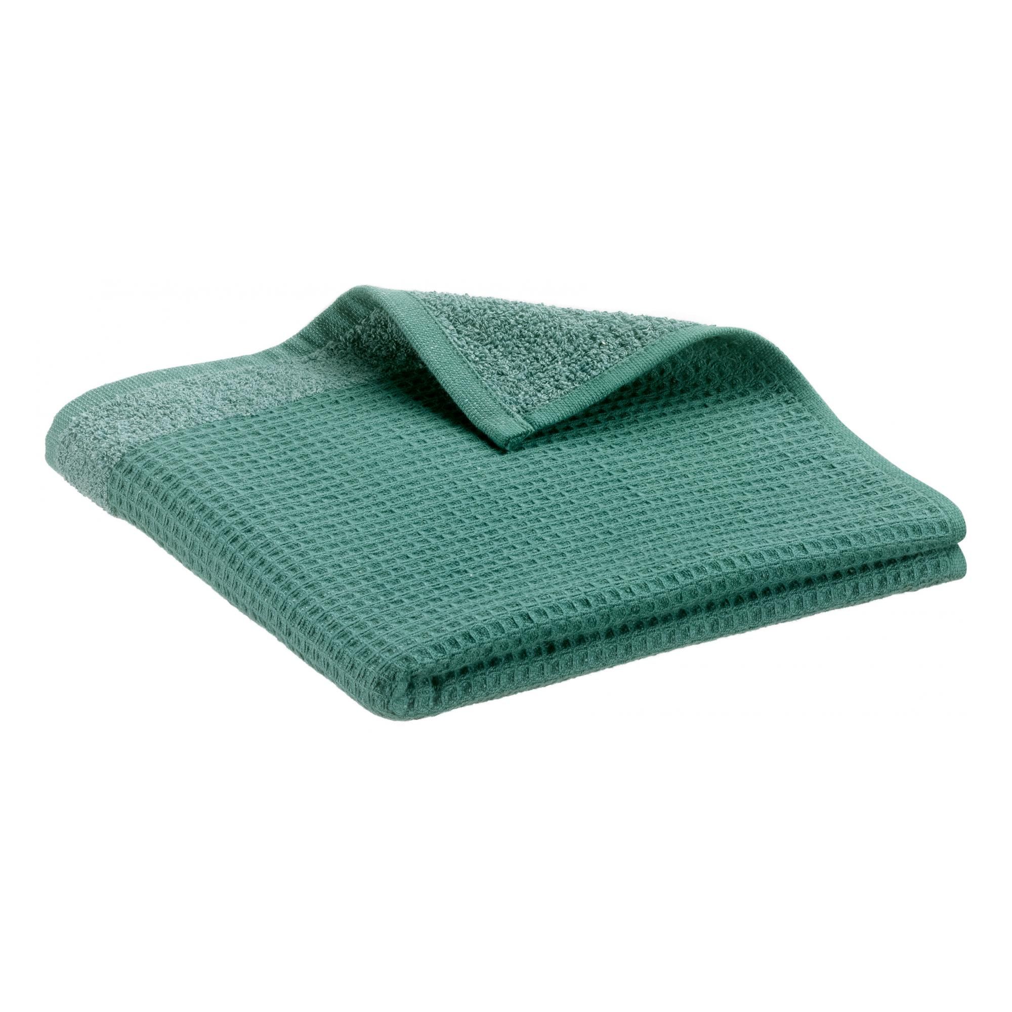 Drap de douche recyclé Abby Emeraude 70 x 130