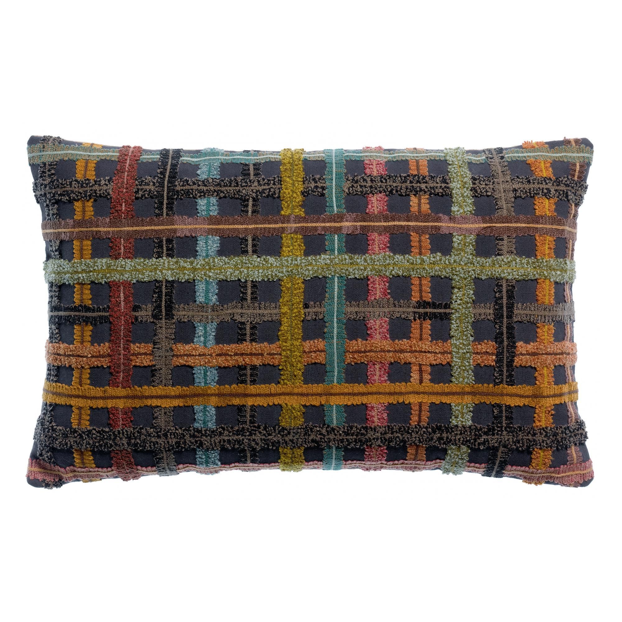 Coussin brodé Soline Ambre 30 x 50