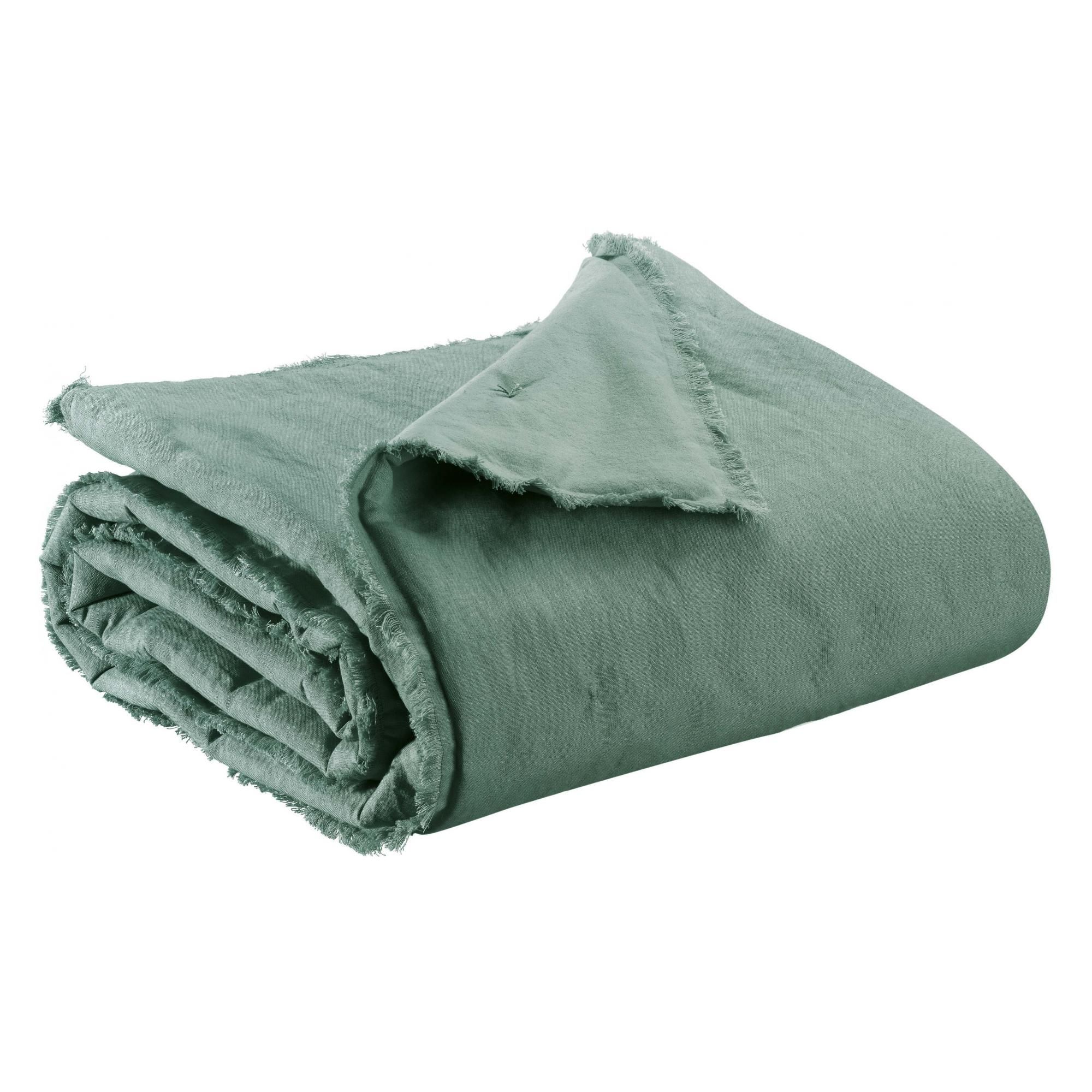 Plaid uni Laly Prusse 135 x 200