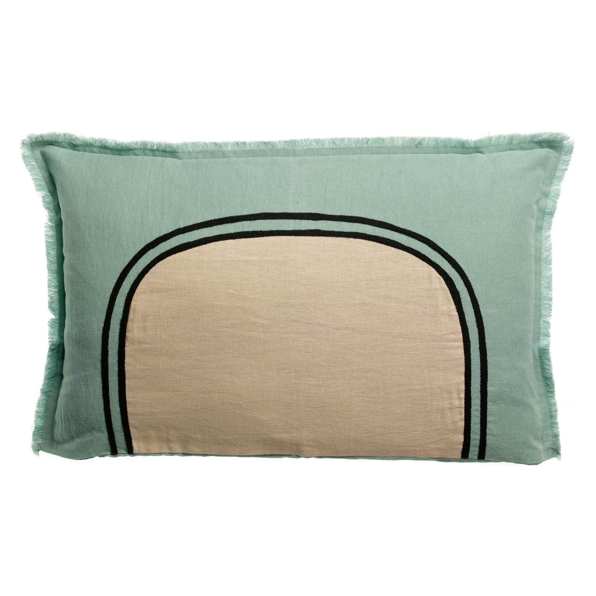 Coussin bicolore Laly Opaline 40 x 65