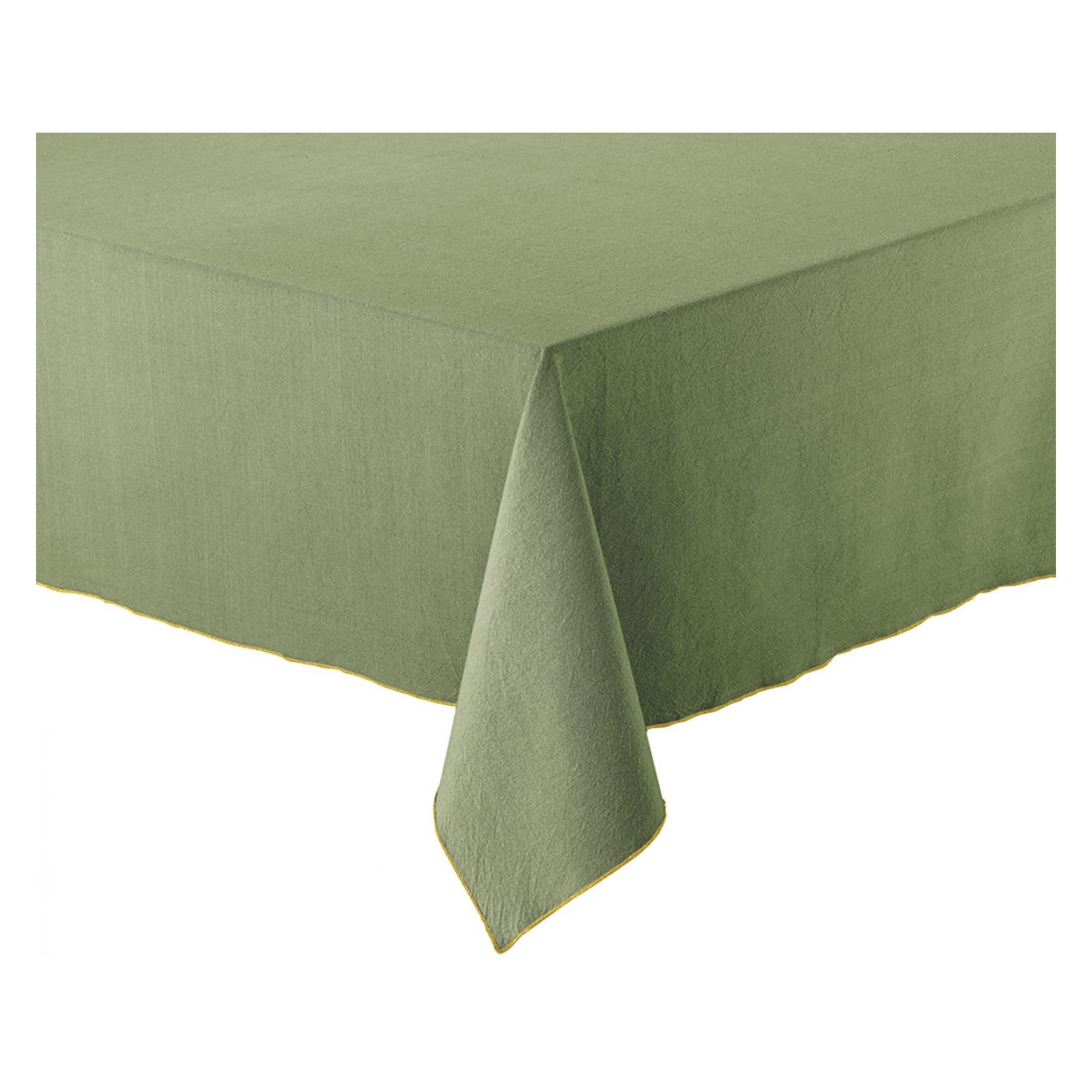 Nappe recyclée Grace Matcha 140 x 140