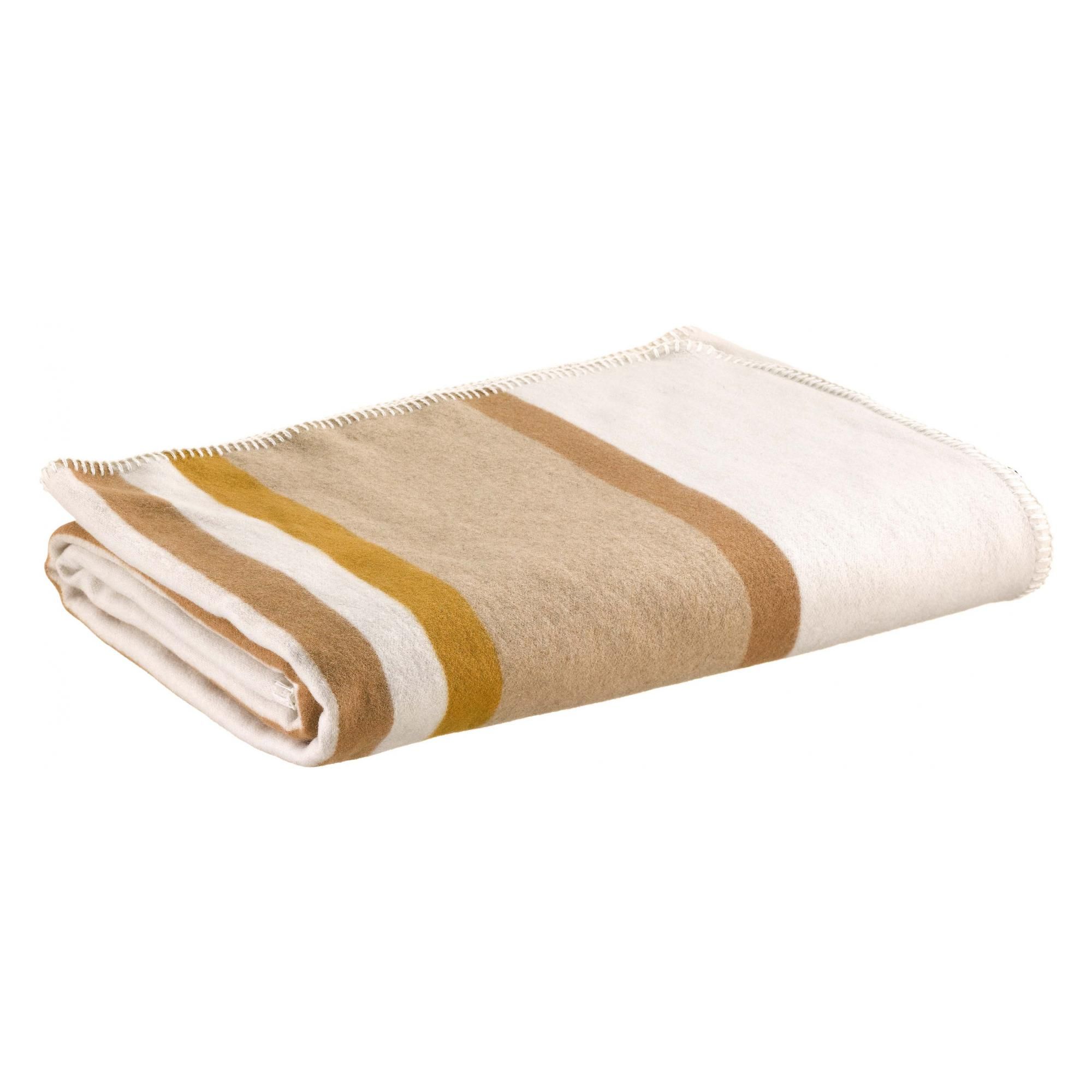 Jeté jacquard recyclé Gioia Ivoire 240 x 260