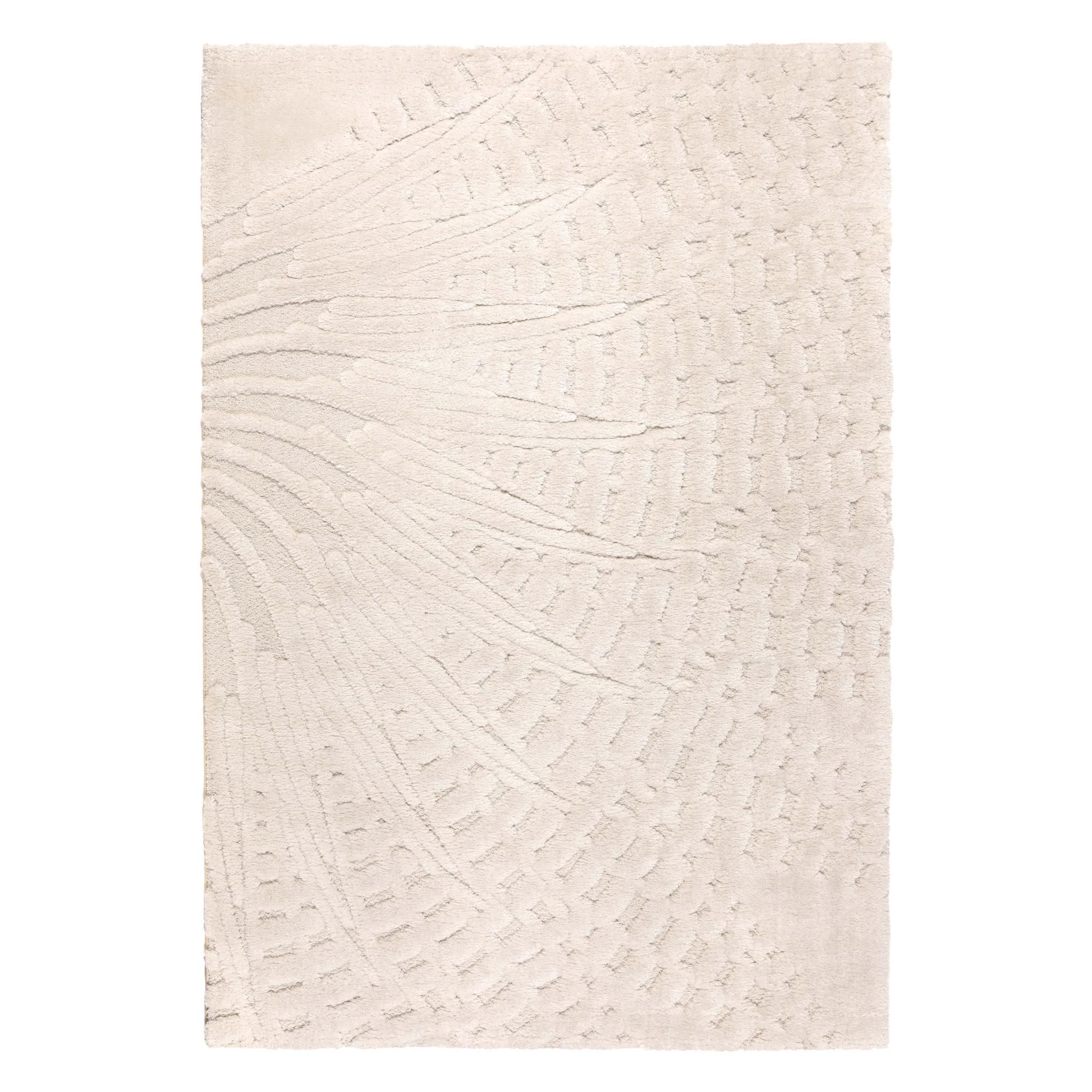 Tapis recyclé Ewan Ivoire 160 x 230 x 2