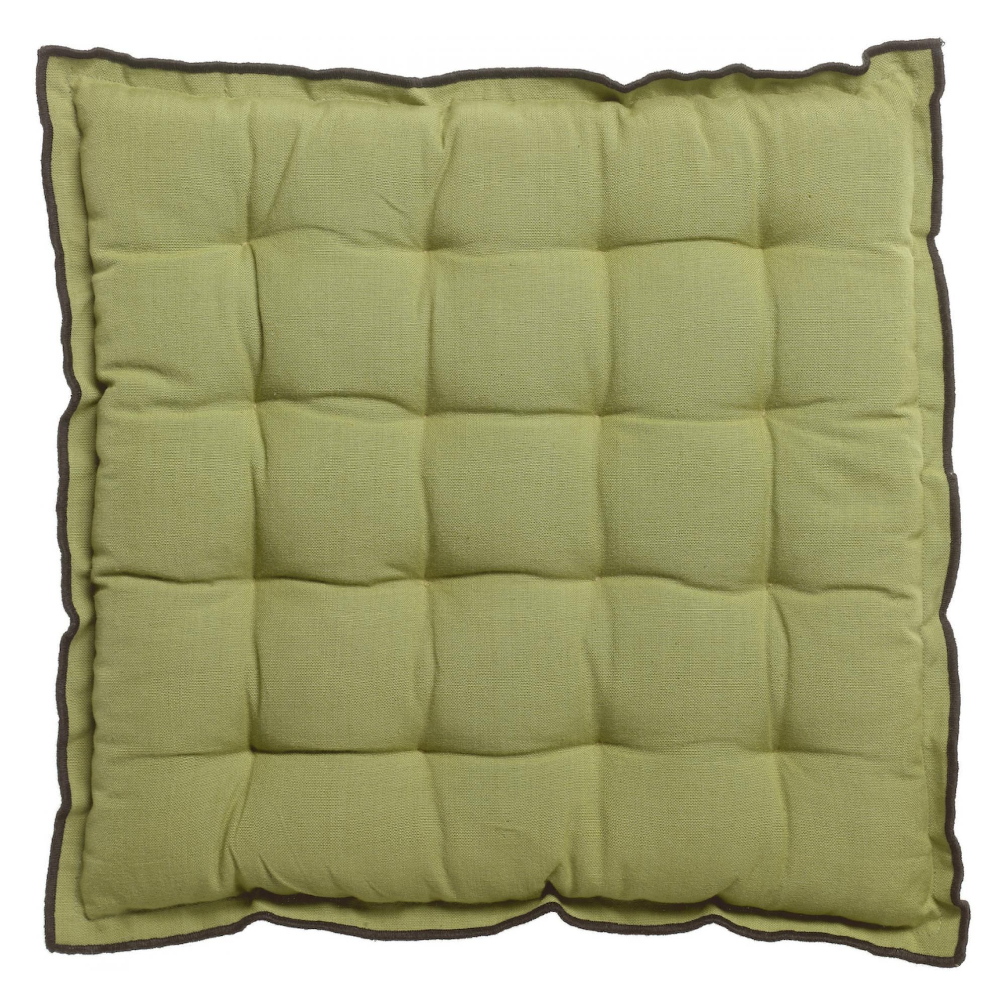 Galette de chaise Grace recyclée Vert jardin 40 x 40 x 3 cm