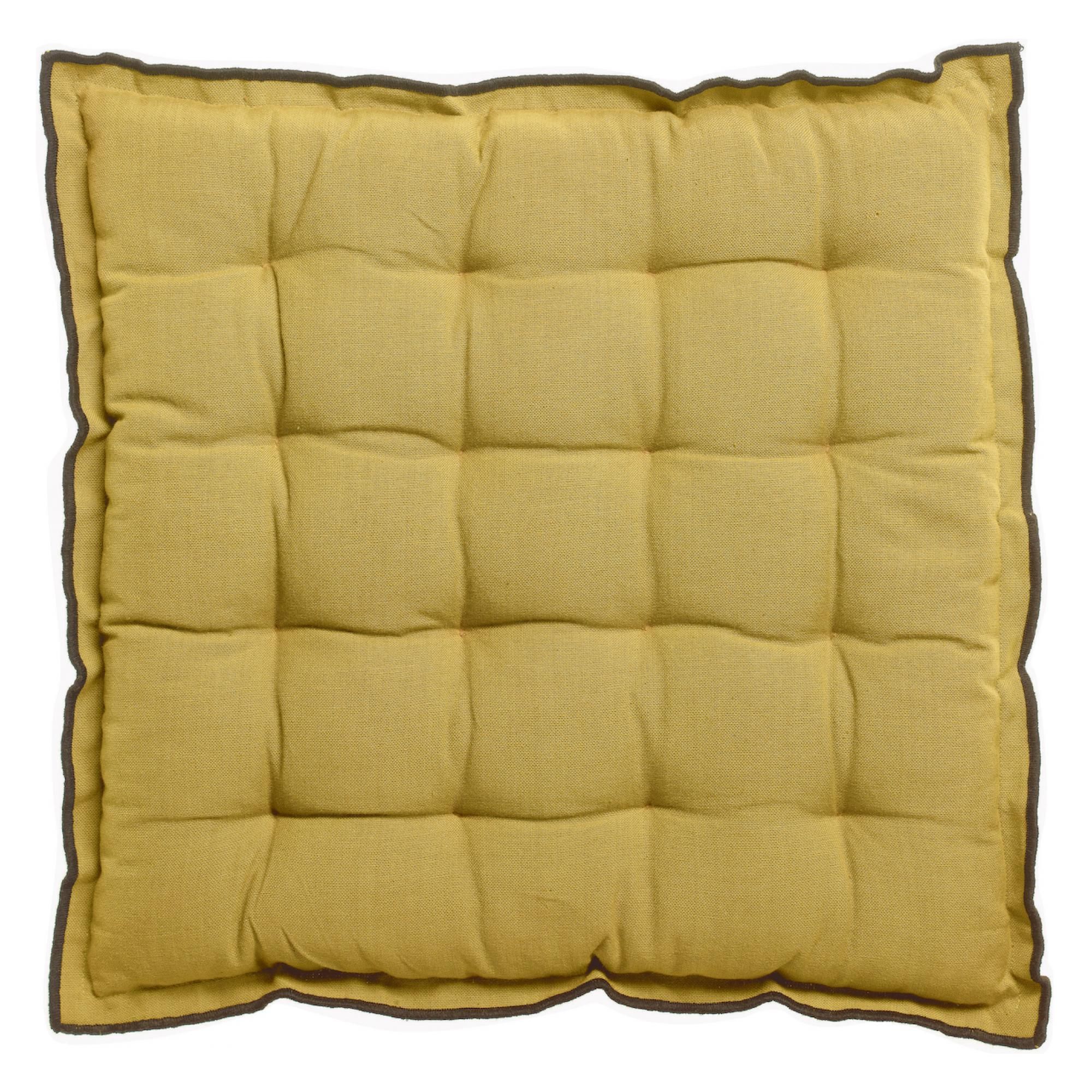 Galette de chaise Grace recyclée Badiane 40 x 40 x 3 cm