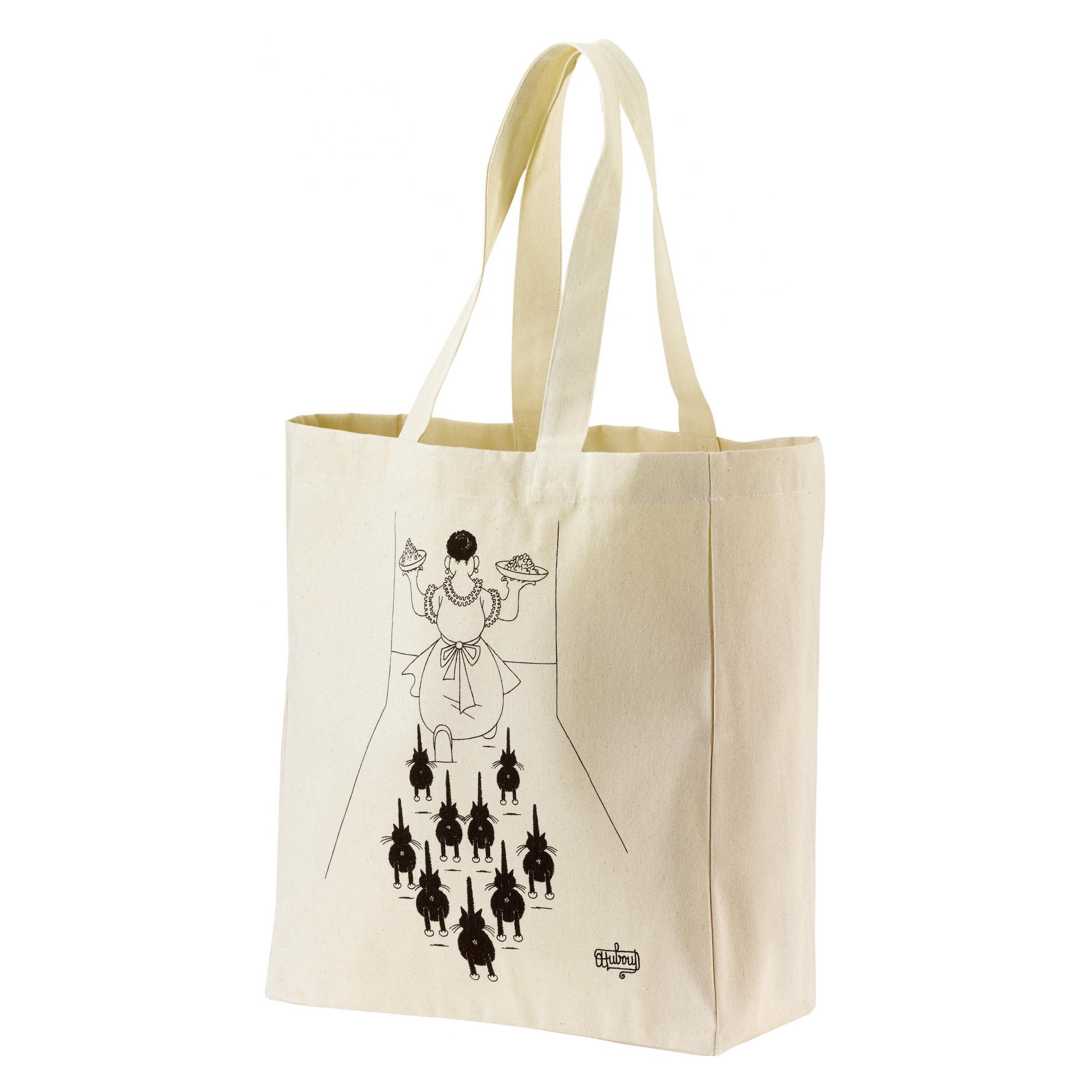 Sac shopping Dubout À table Ecru 40 x 36 x 16