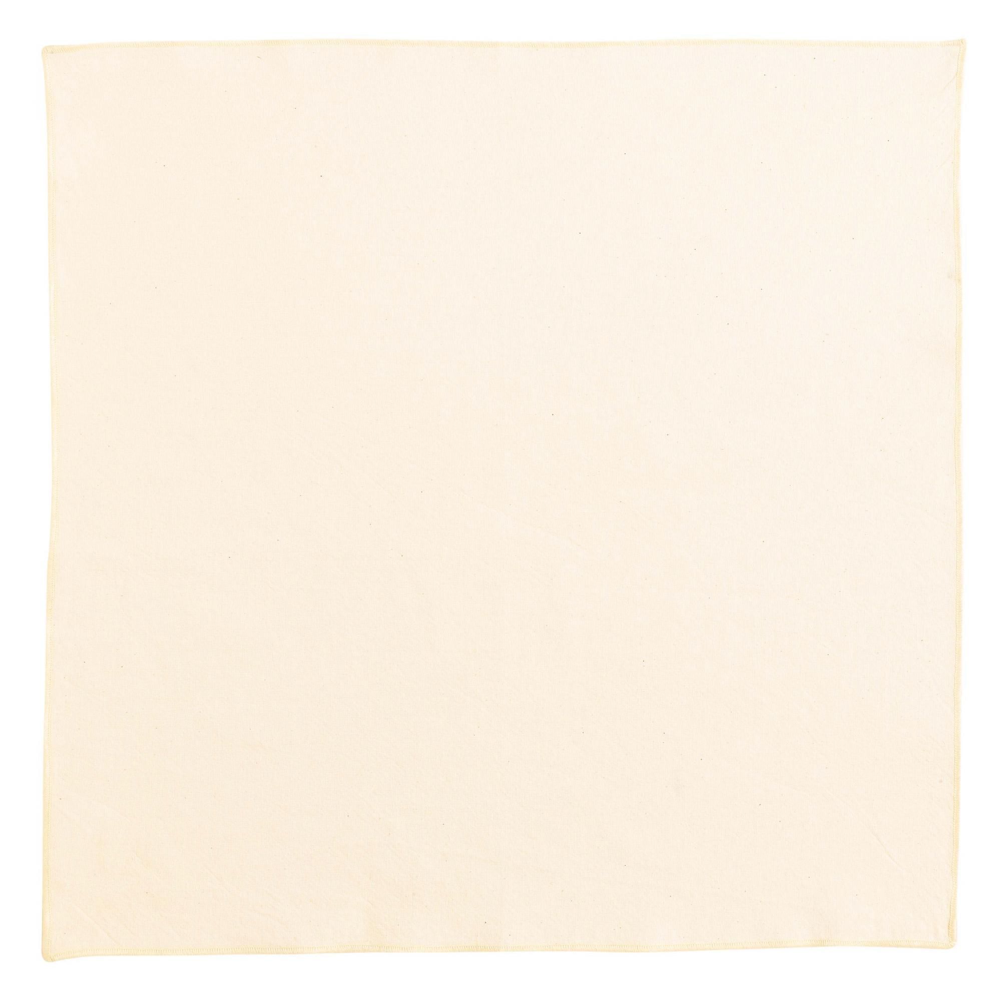 Serviette de table recyclée Yuna Ivoire 50 x 50