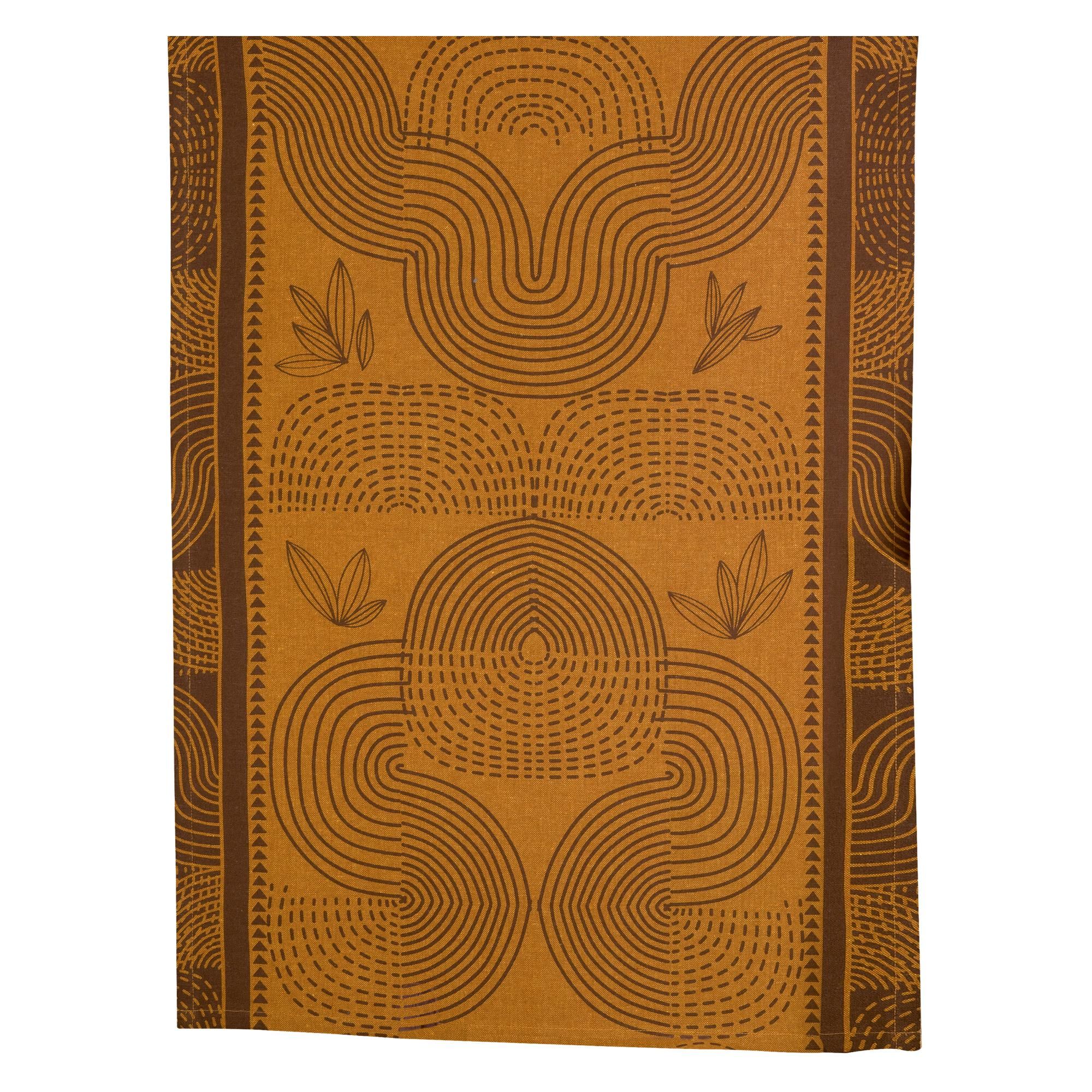 Torchon recyclé Etna Ambre 50 x 70