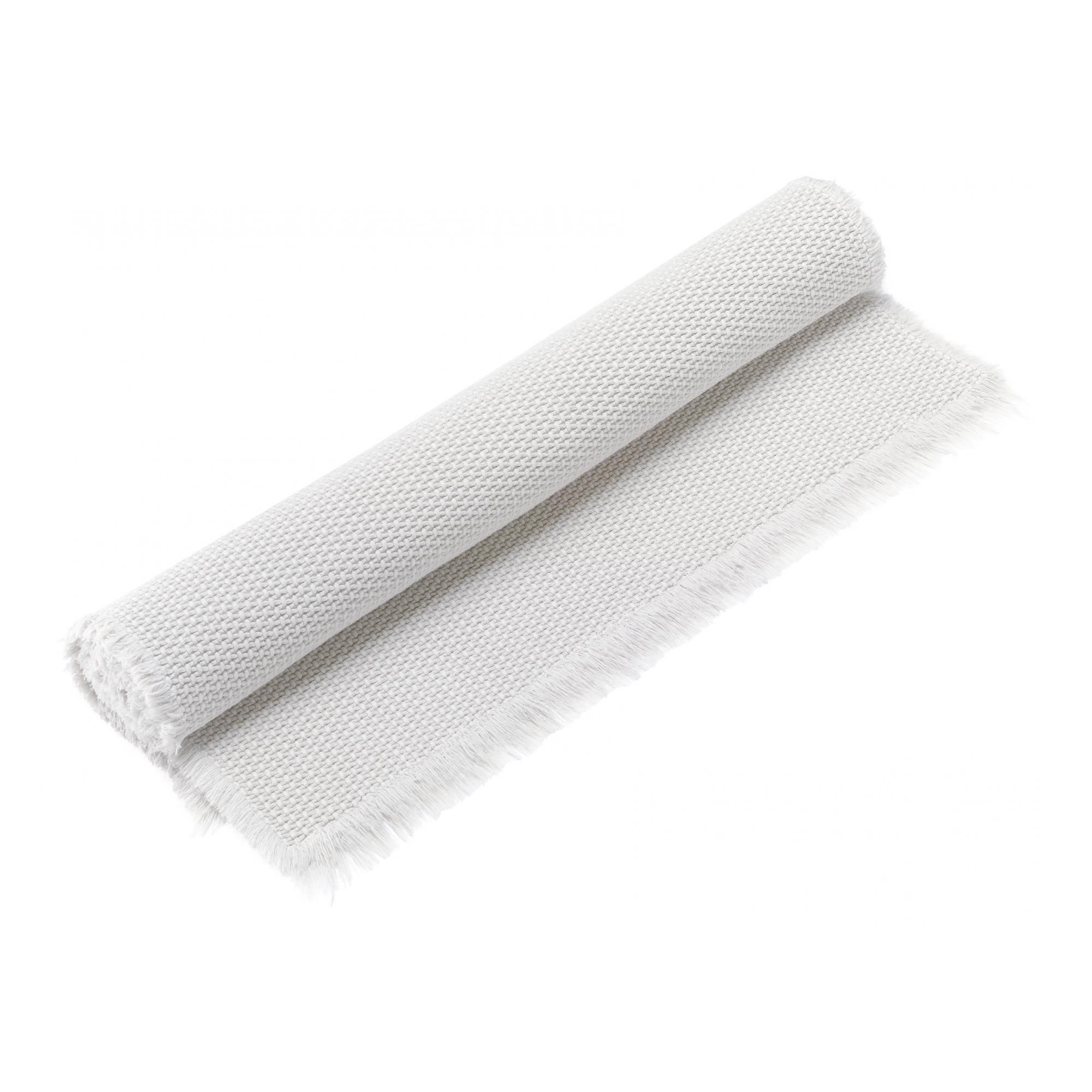 Tapis de bain uni Elly Neige 70 x 140