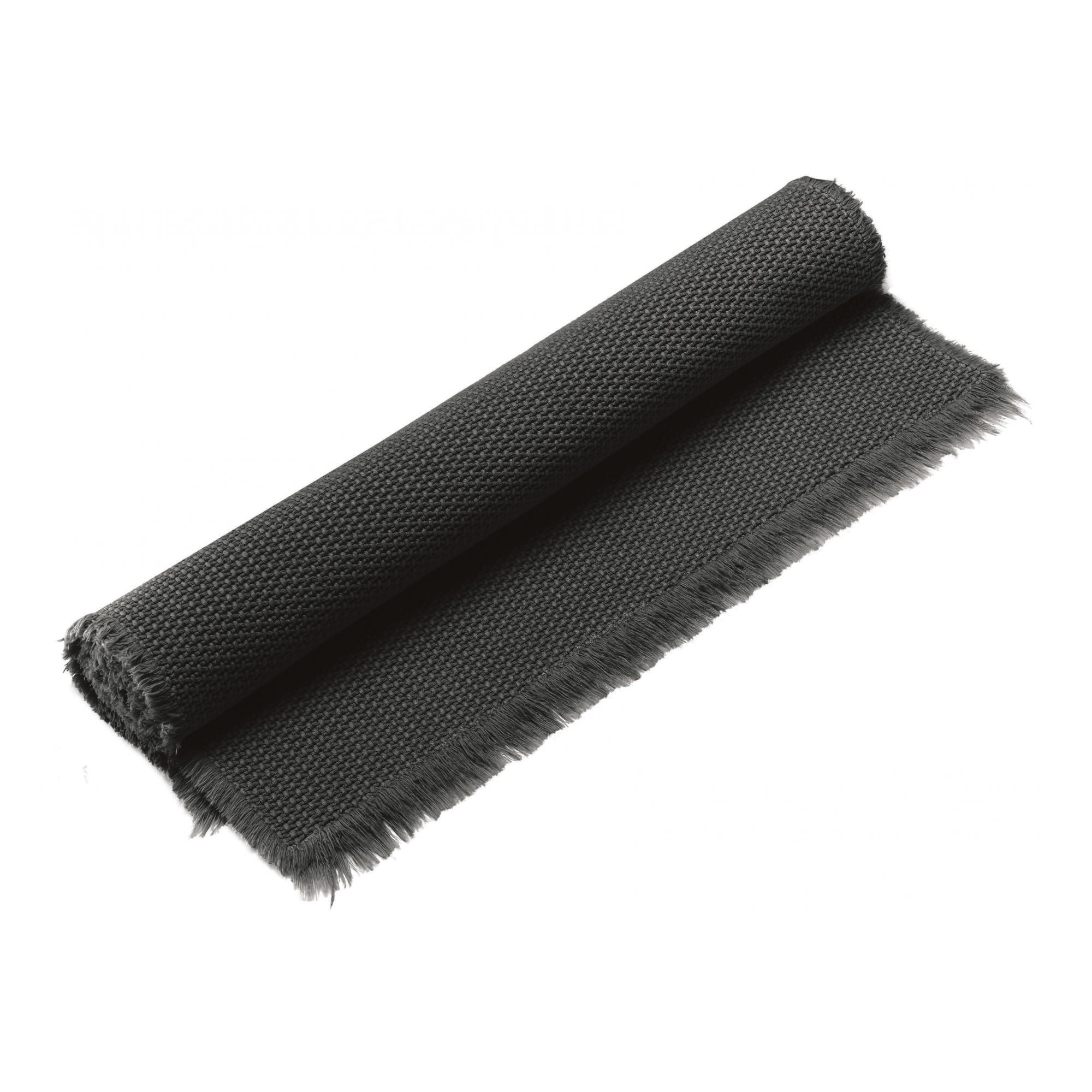 Tapis de bain uni Elly Noir 70 x 140