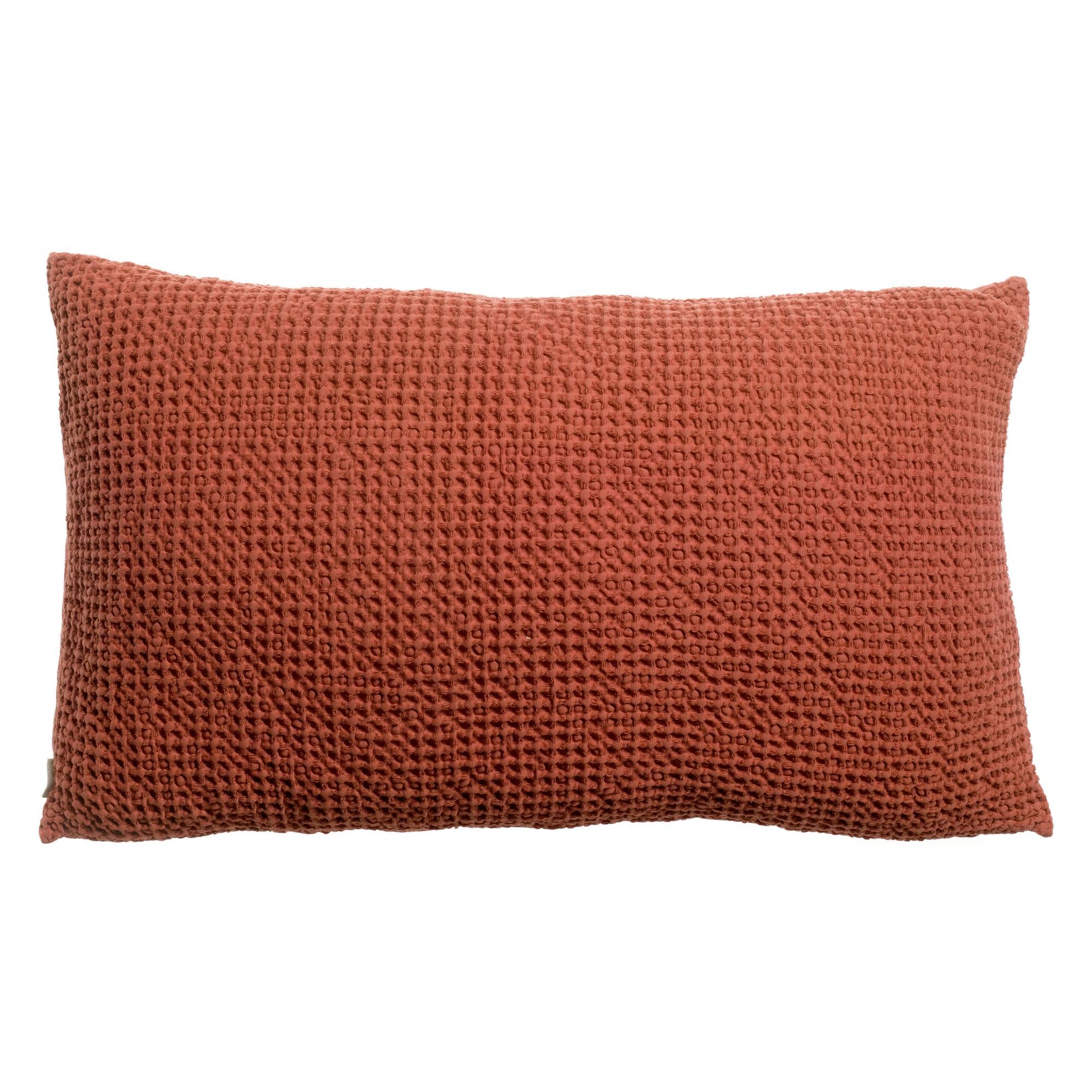 Coussin recyclé Maia Sienne 30 x 50