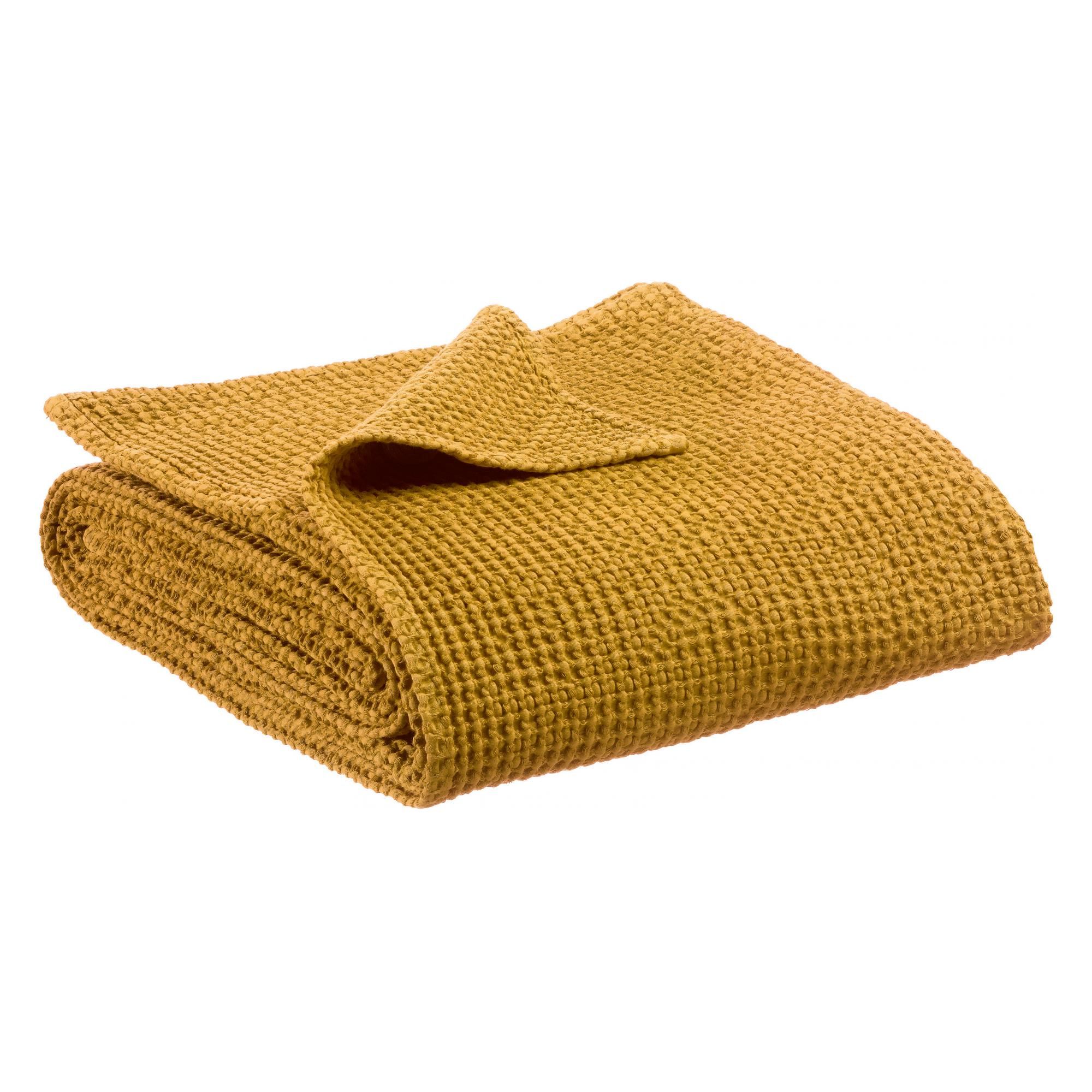 Jeté recyclé Maia Safran 260 x 260