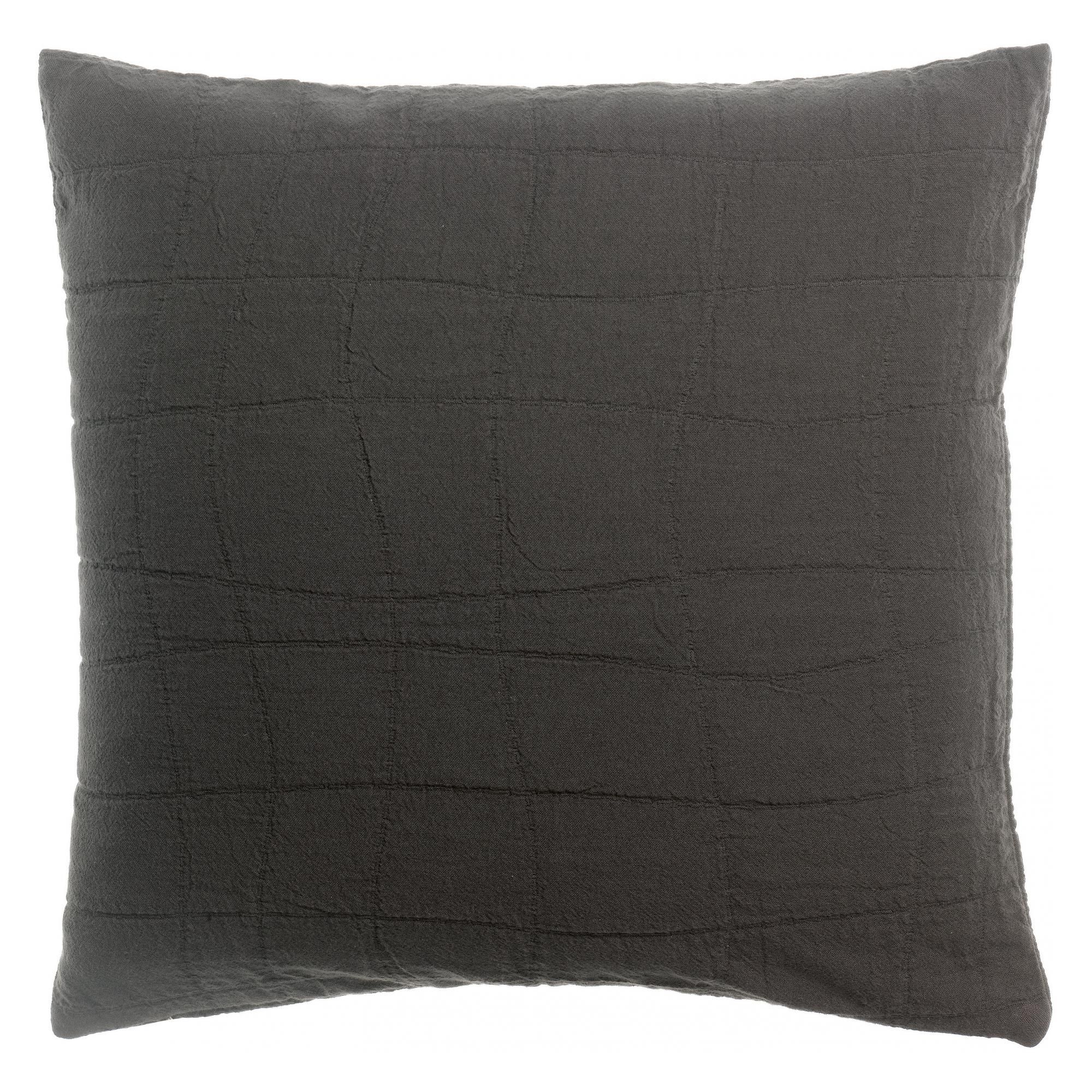 Coussin recyclé Titou Carbone 45 x 45