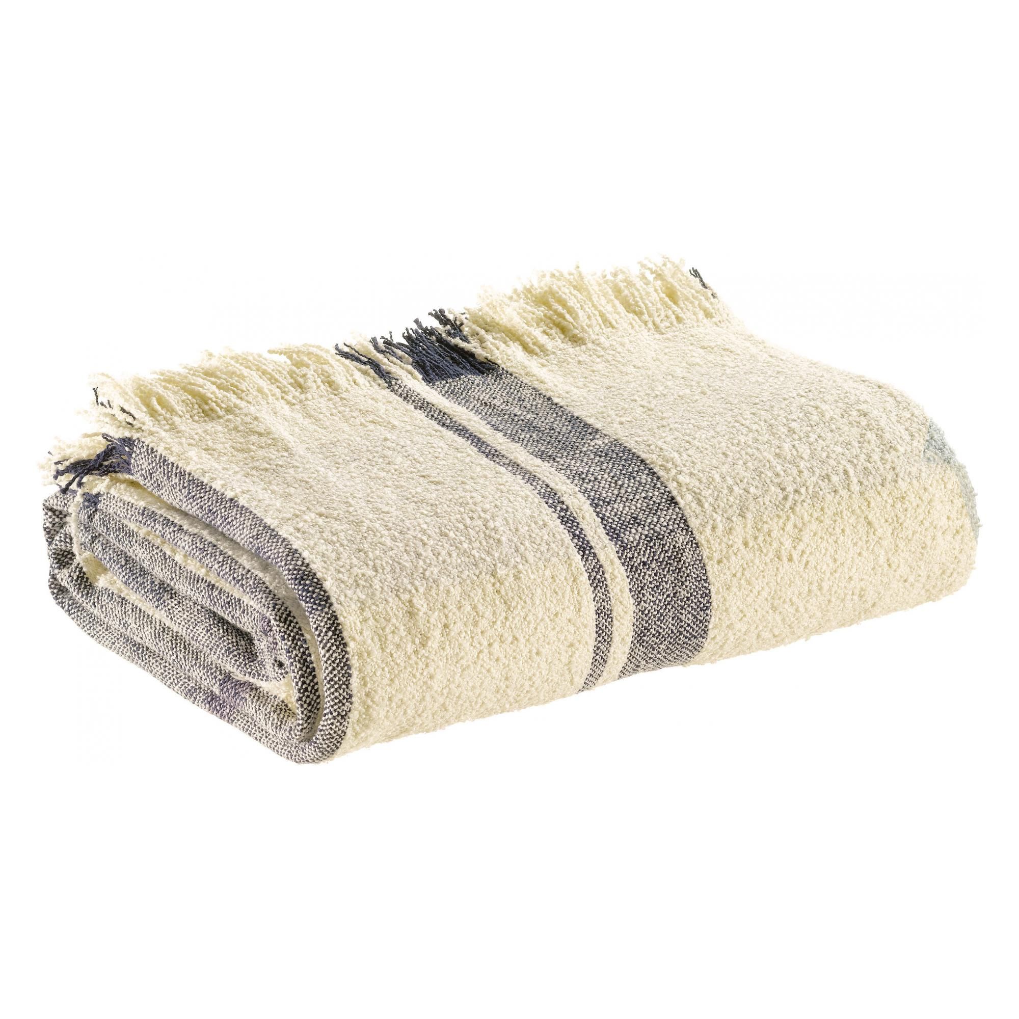 Plaid jacquard Jane Multico marine 130 x 160