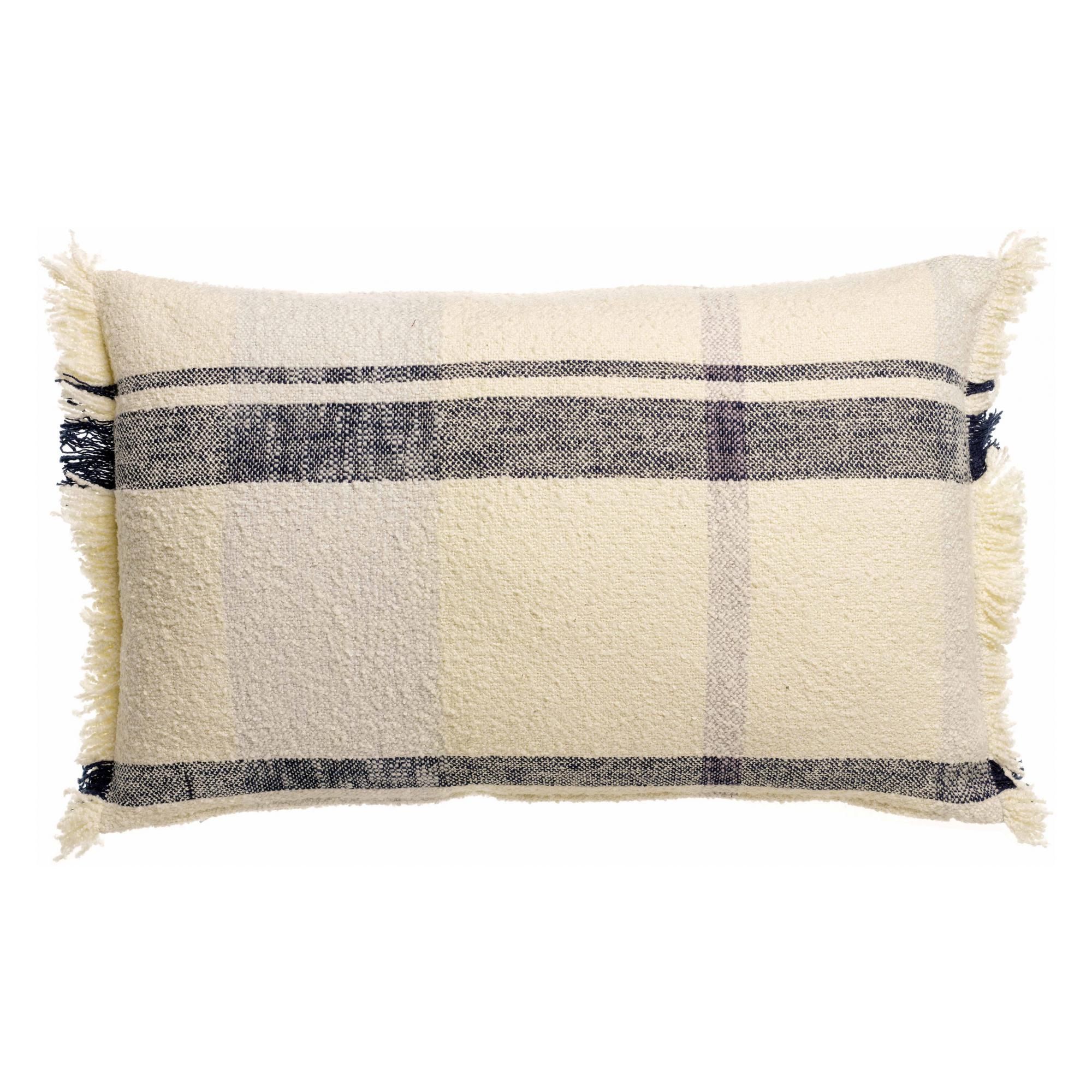 Coussin jacquard Jane Multico marine 40 x 65