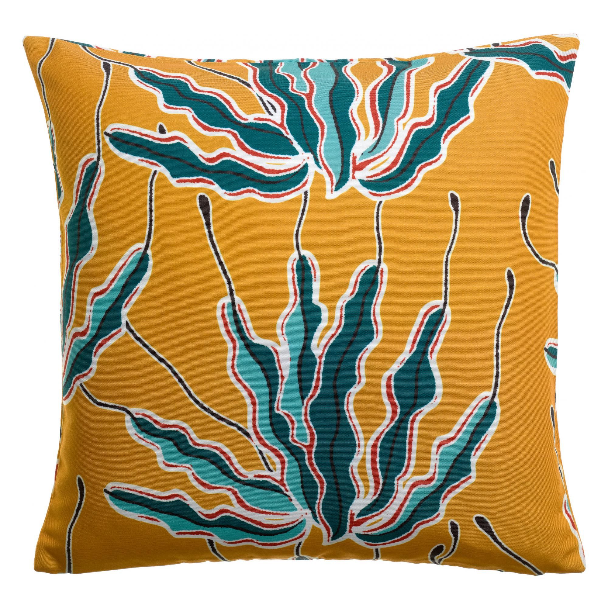 Coussin imprimé Alga outdoor Bronze 45 x 45