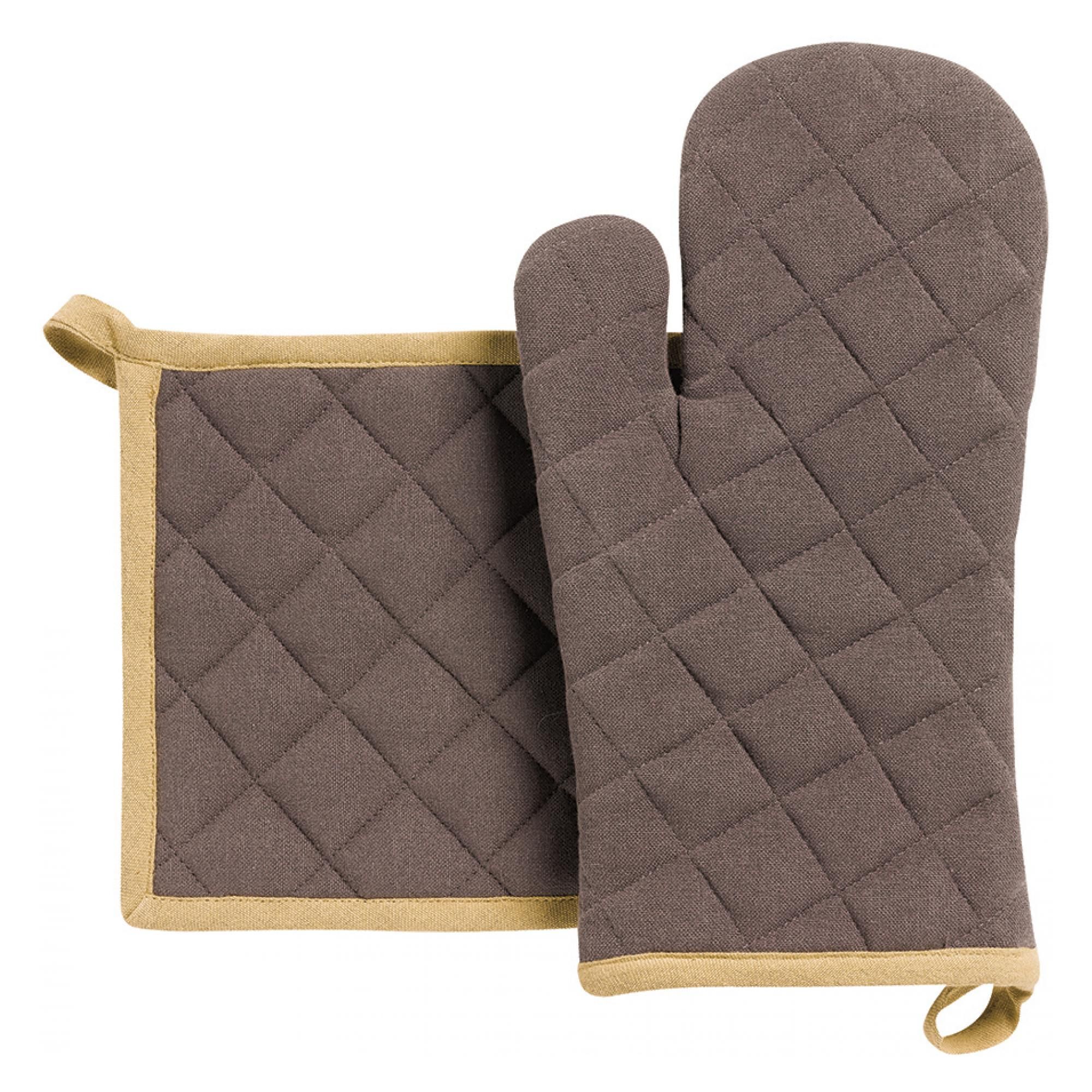 Lot gant de cuisine/manique recyclé Grace Café 15 x 32