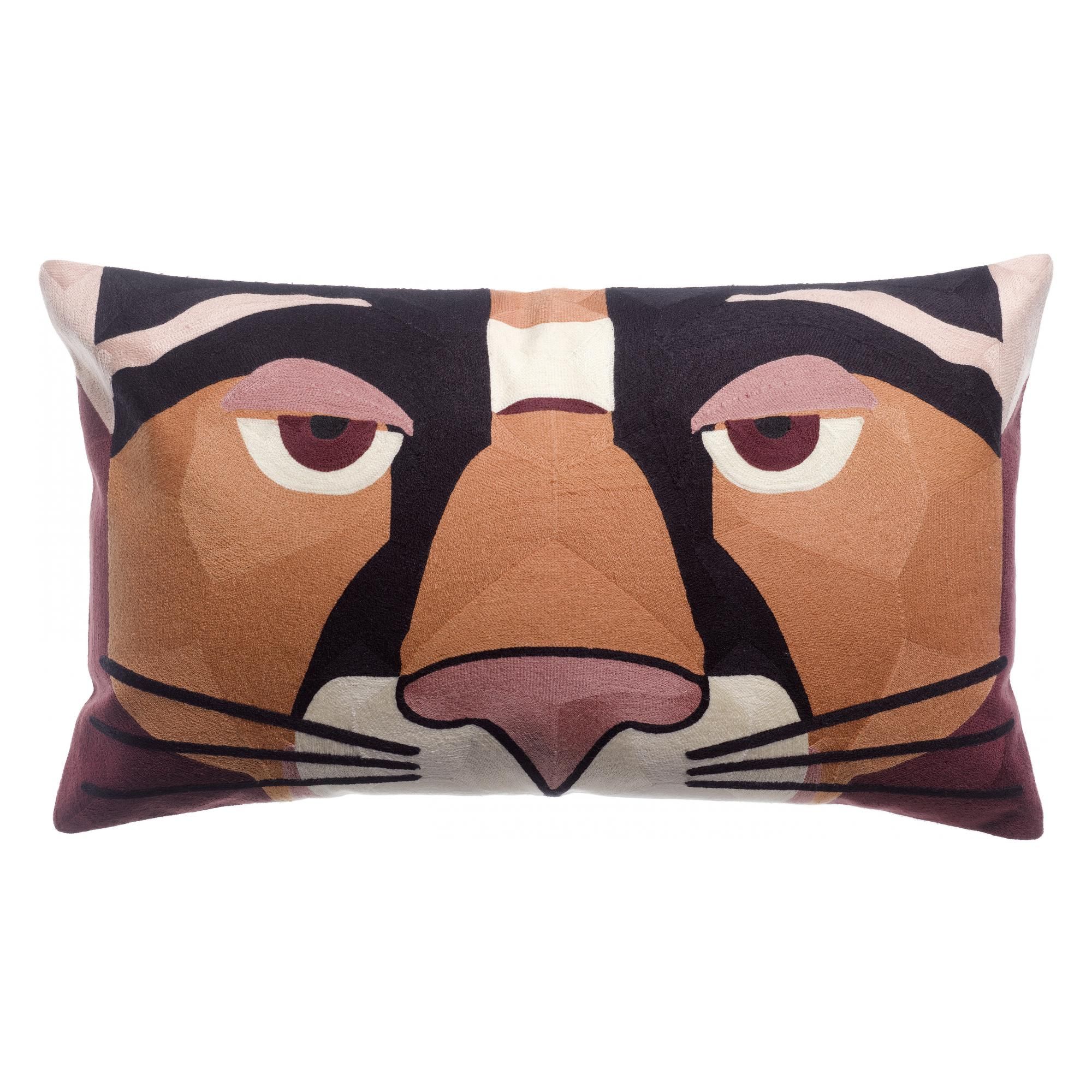 Coussin brodé Babka Ébène 40 x 65