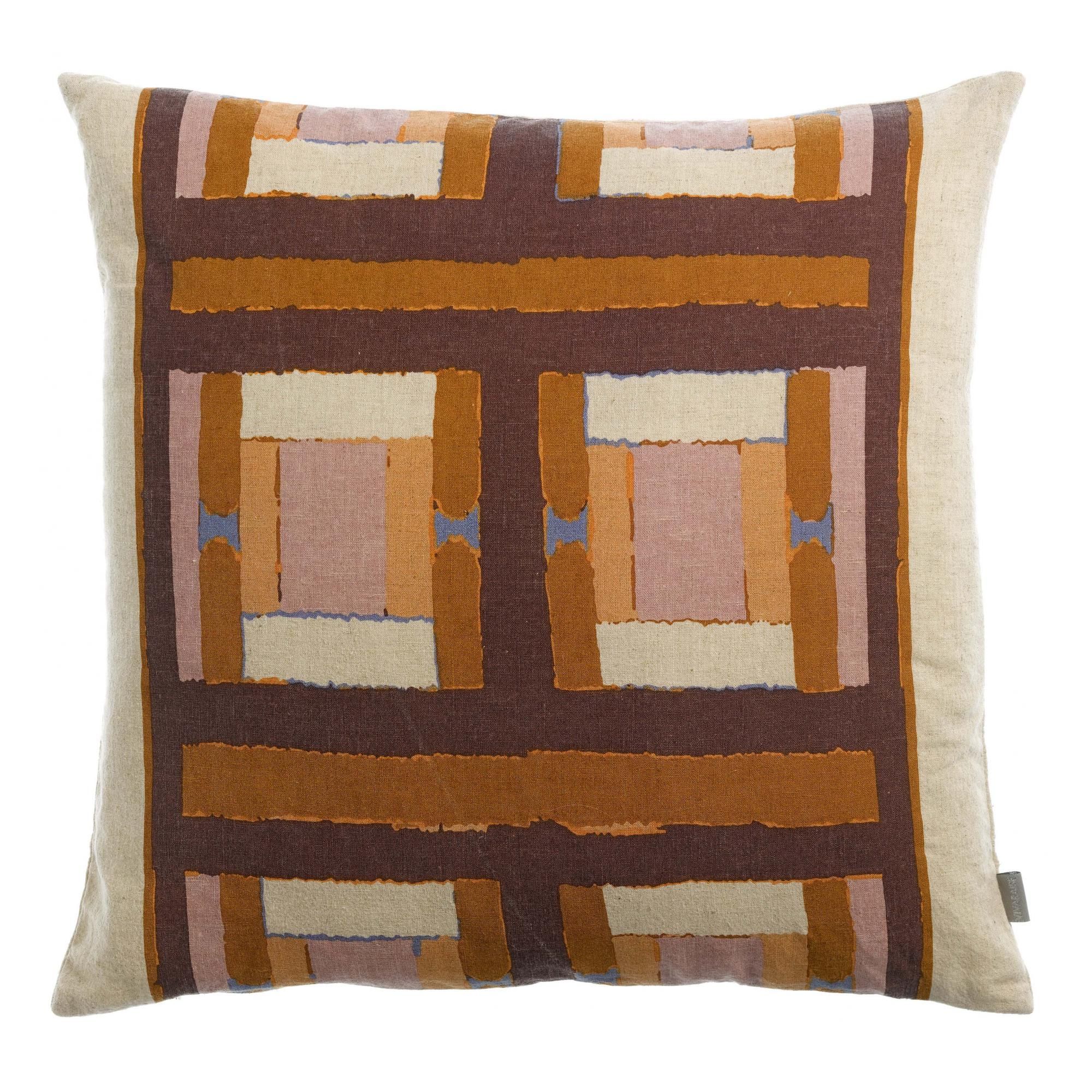 Coussin imprimé Taho Cuivre 45 x 45