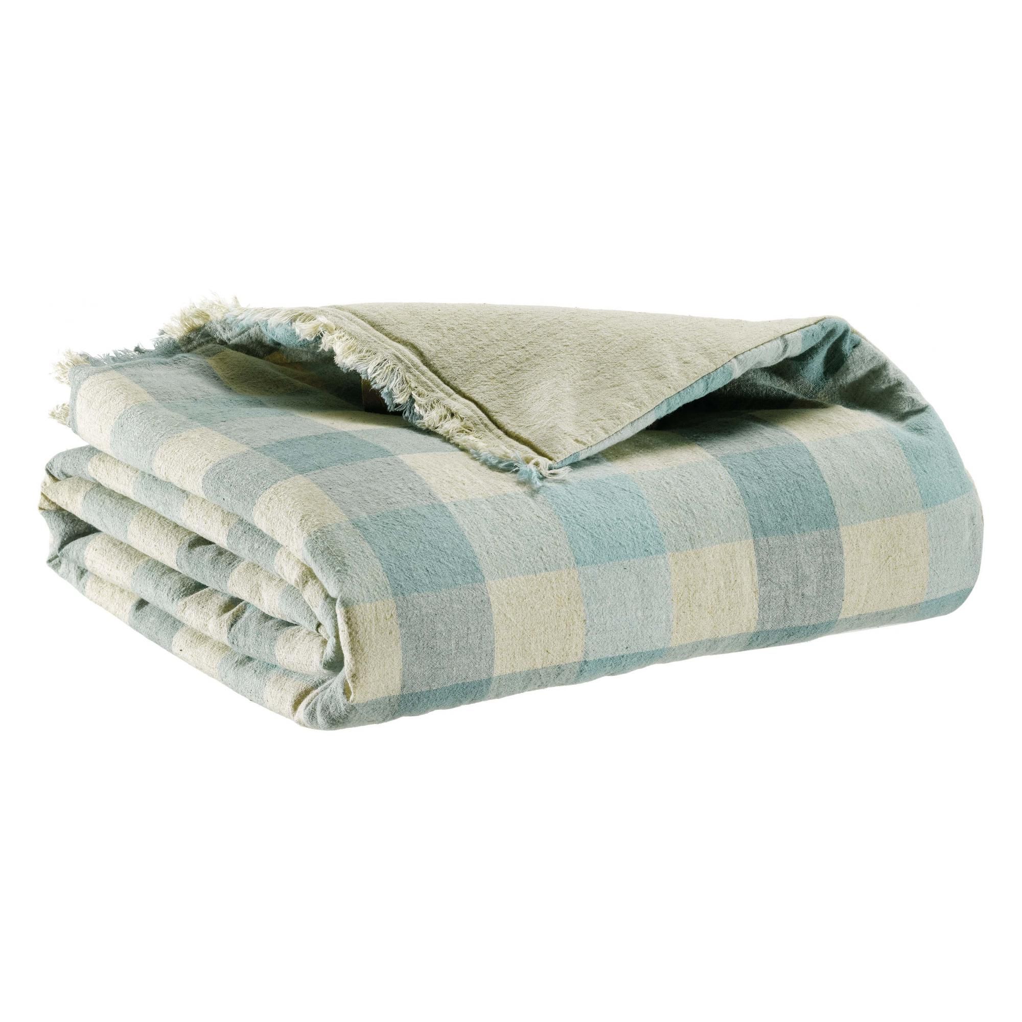 Edredon imprimé Kate Myosotis 85 x 200