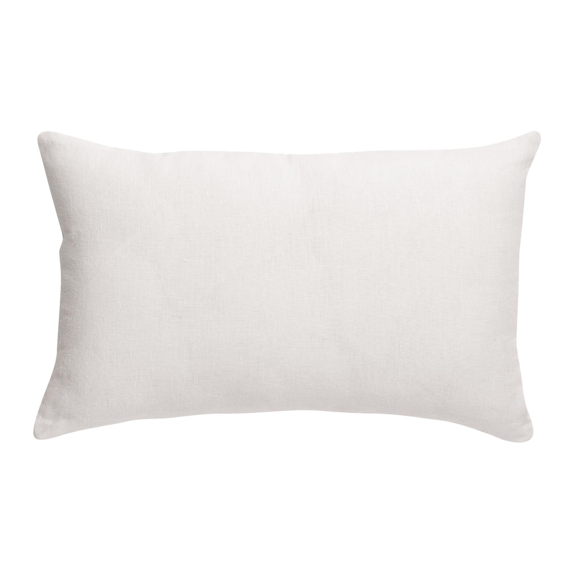 Coussin uni Zeff Blanc 30 x 50