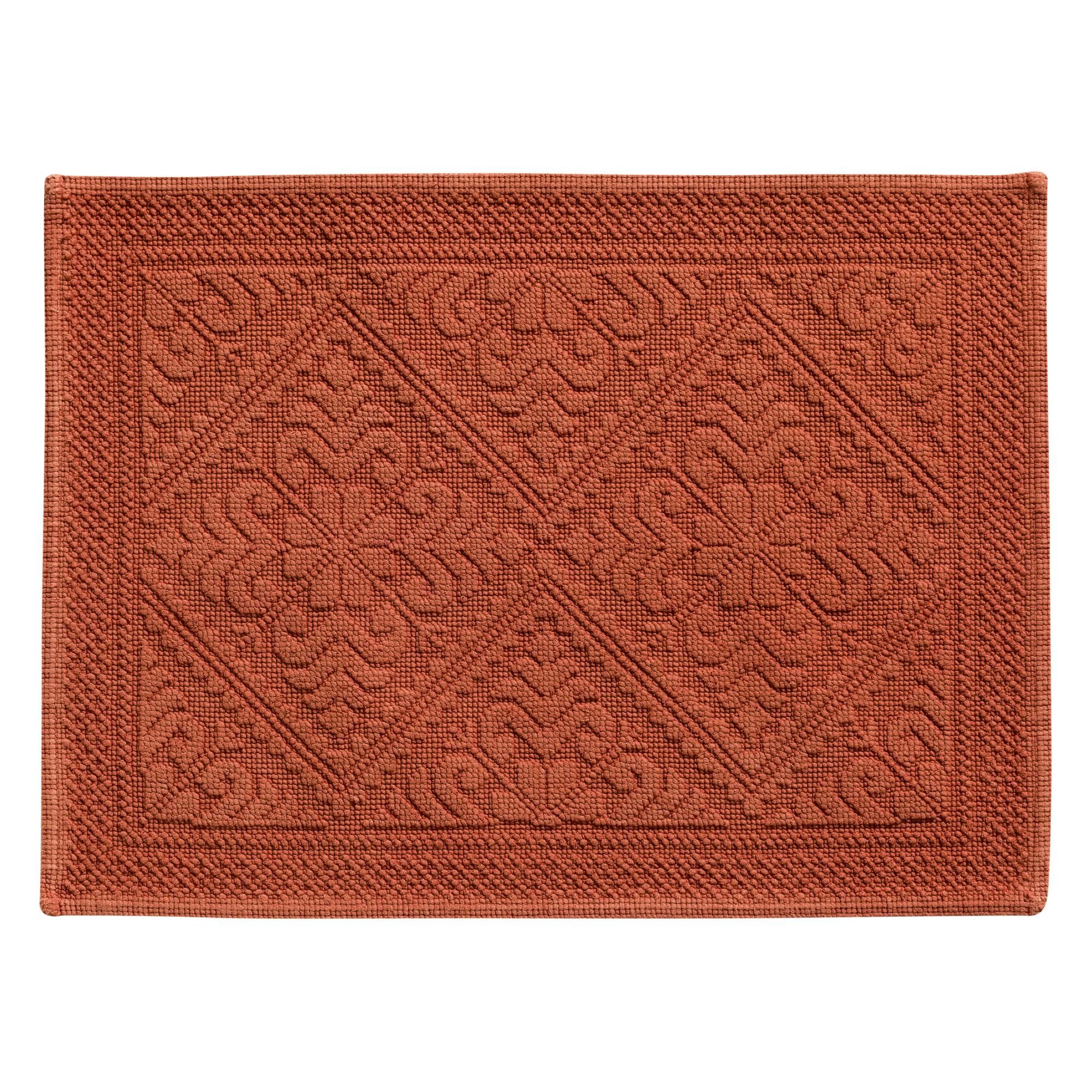 Tapis de bain uni Enzo Sienne 54 x 64