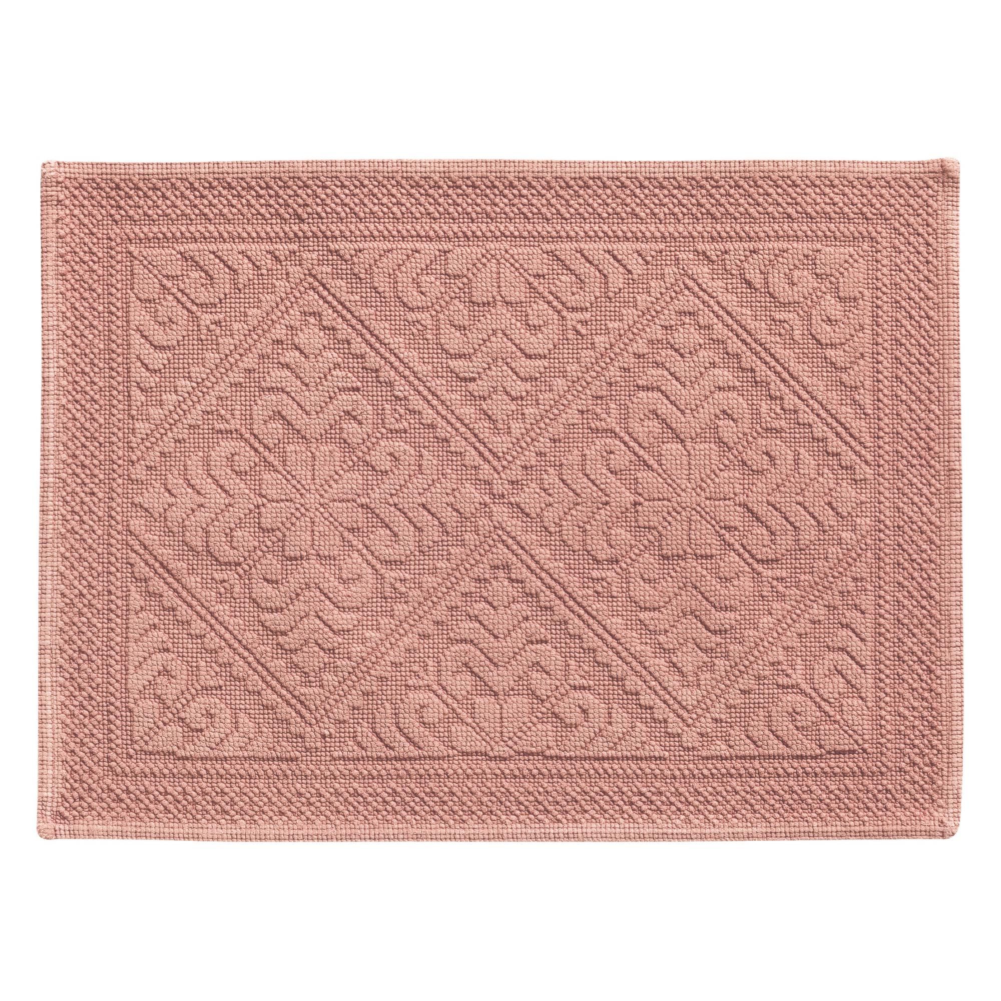 Tapis de bain uni Enzo Argile 54 x 64