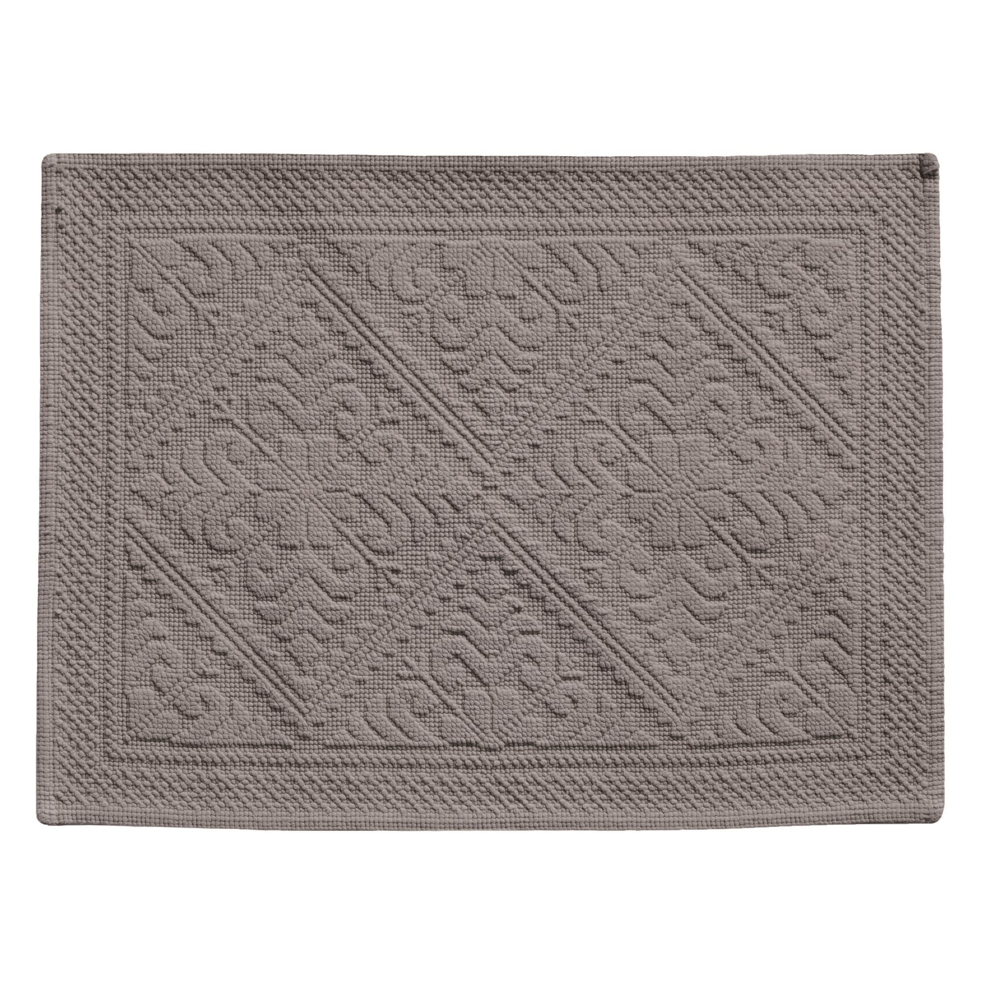 Tapis de bain uni Enzo Chamois 54 x 64