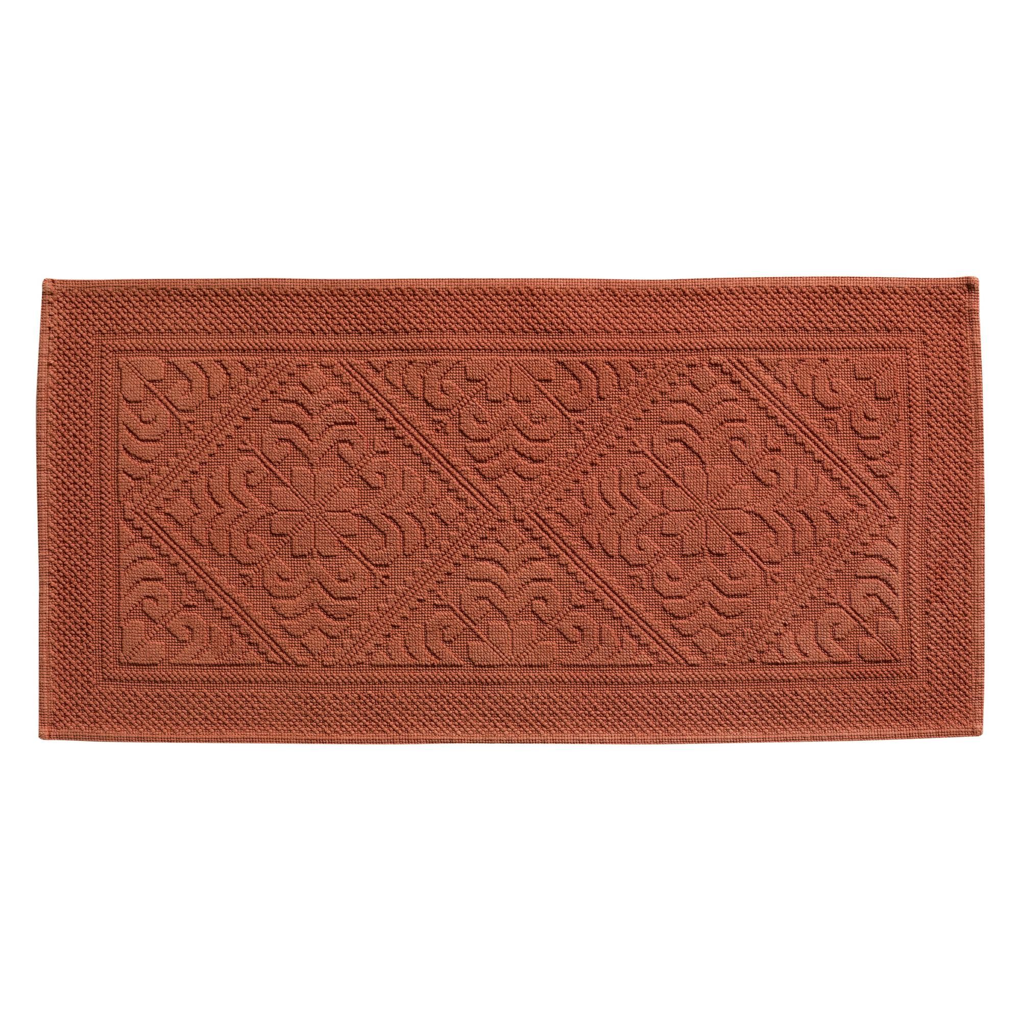 Tapis de bain uni Enzo Sienne 54 x 110