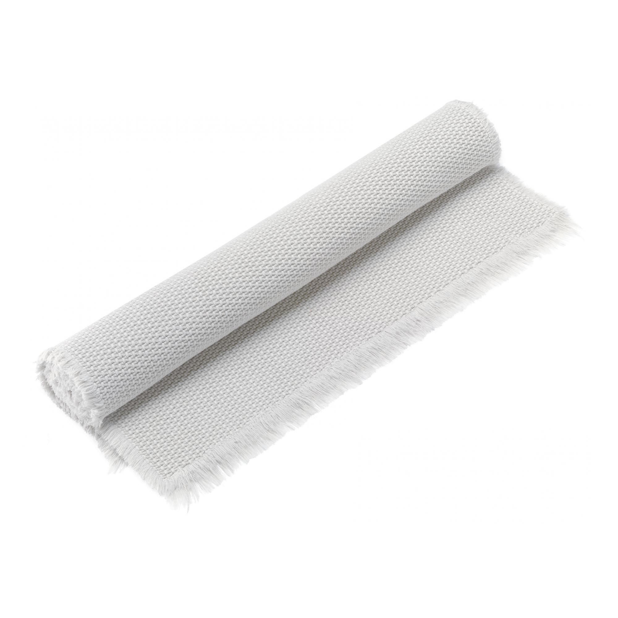 Tapis de bain uni Elly Neige 54 x 110