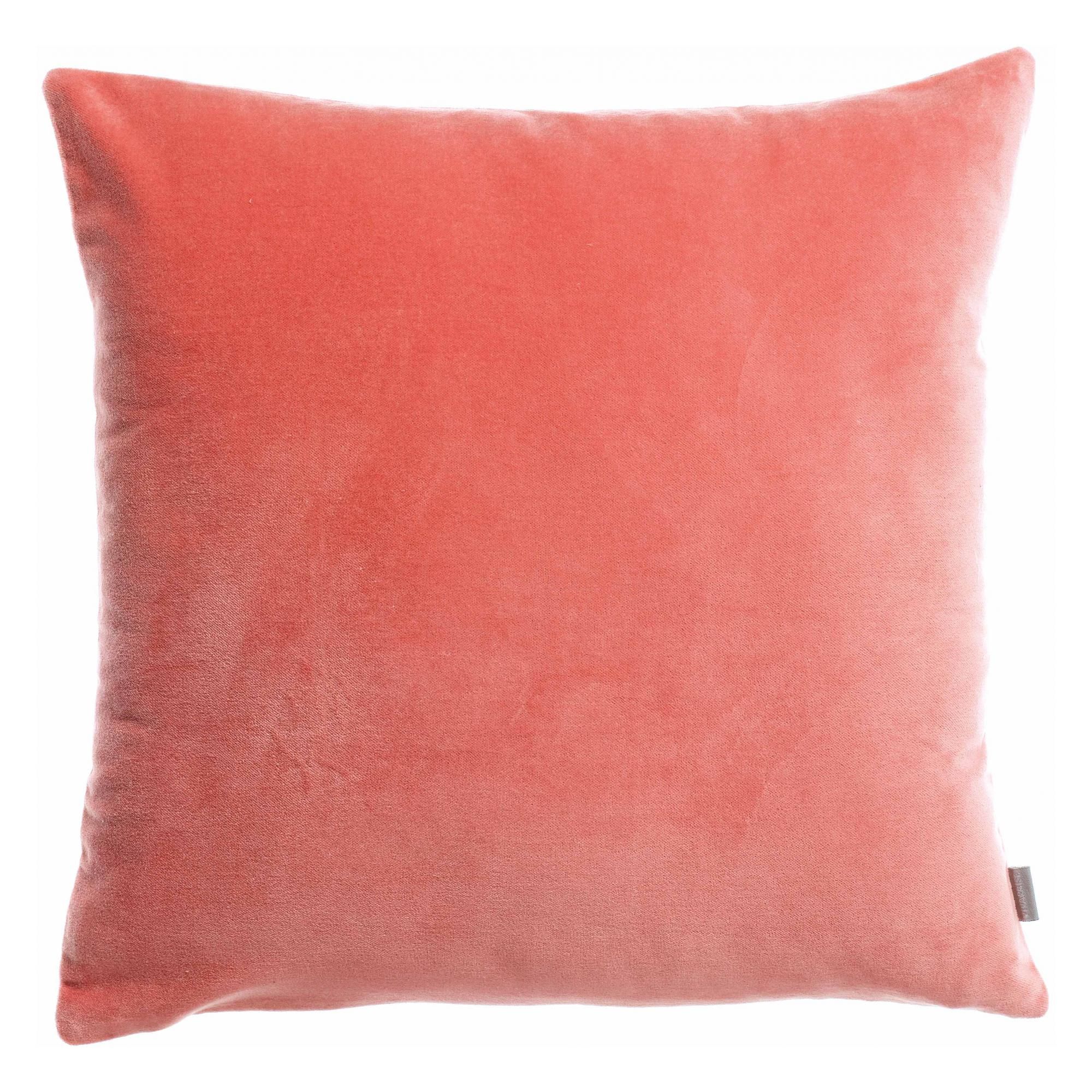 Coussin uni Elise Pêche 45 x 45