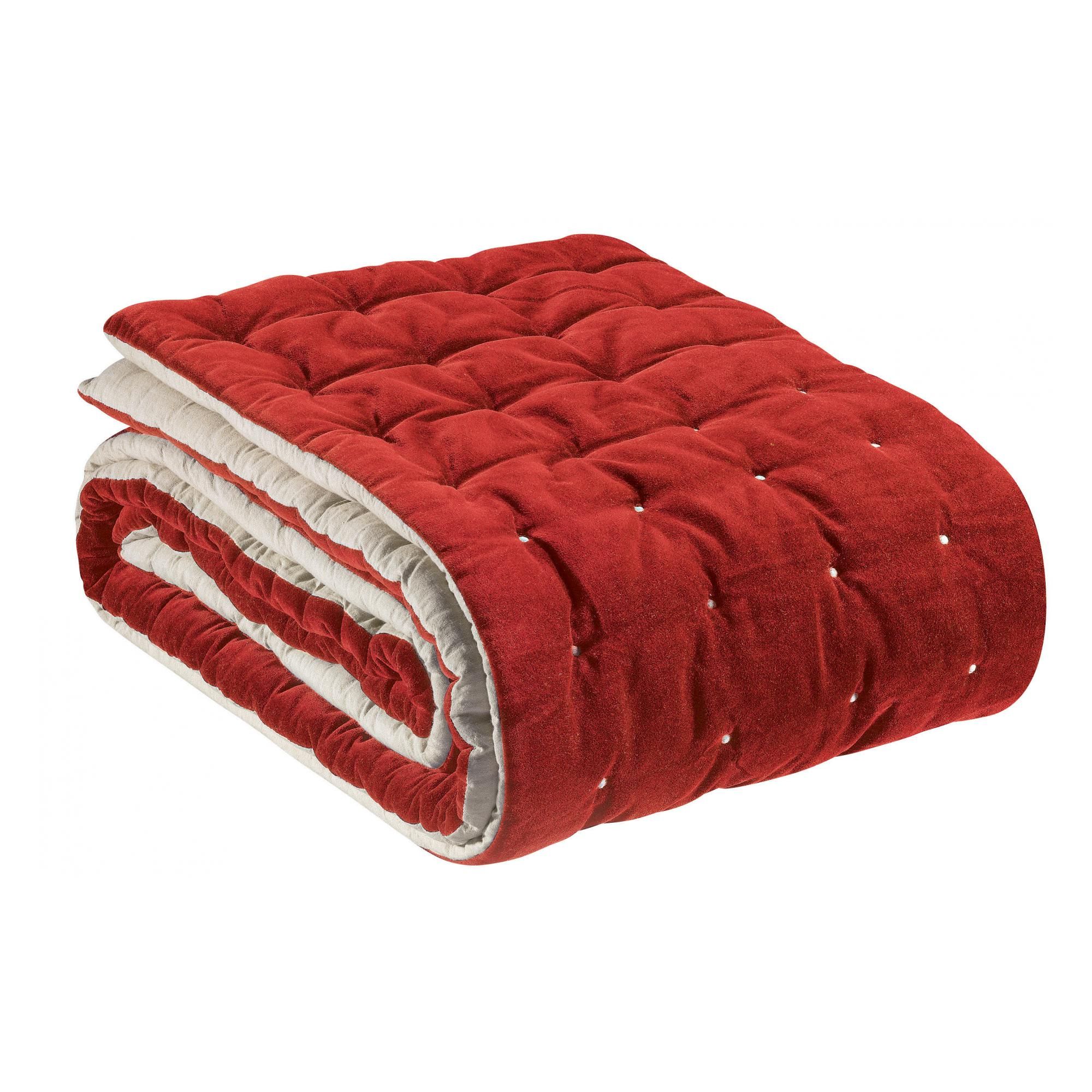 Chemin de lit uni Elise Groseille 90 x 240