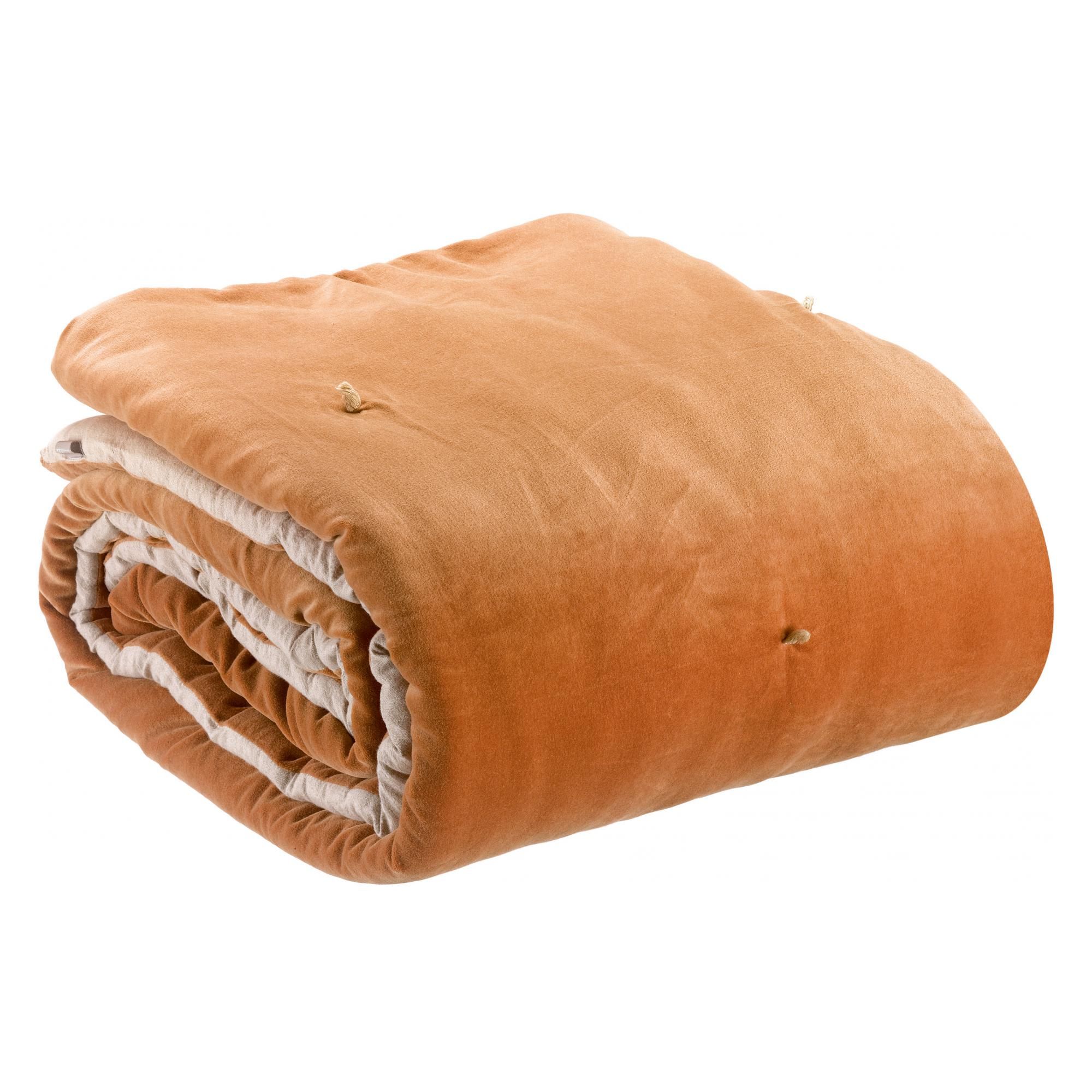 Plaid points noués Elise Rouille 140 x 200