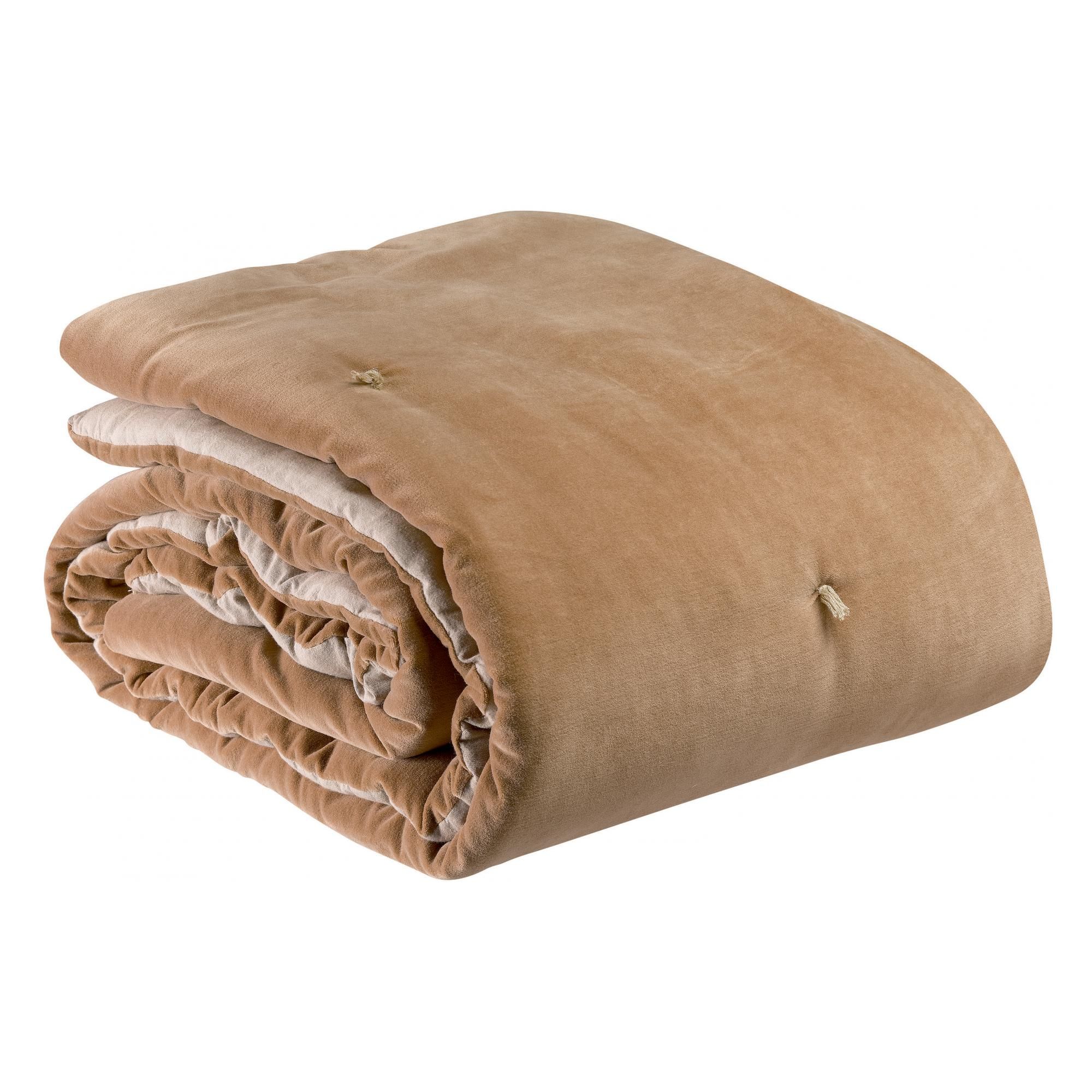 Plaid points noués Elise Camel 140 x 200