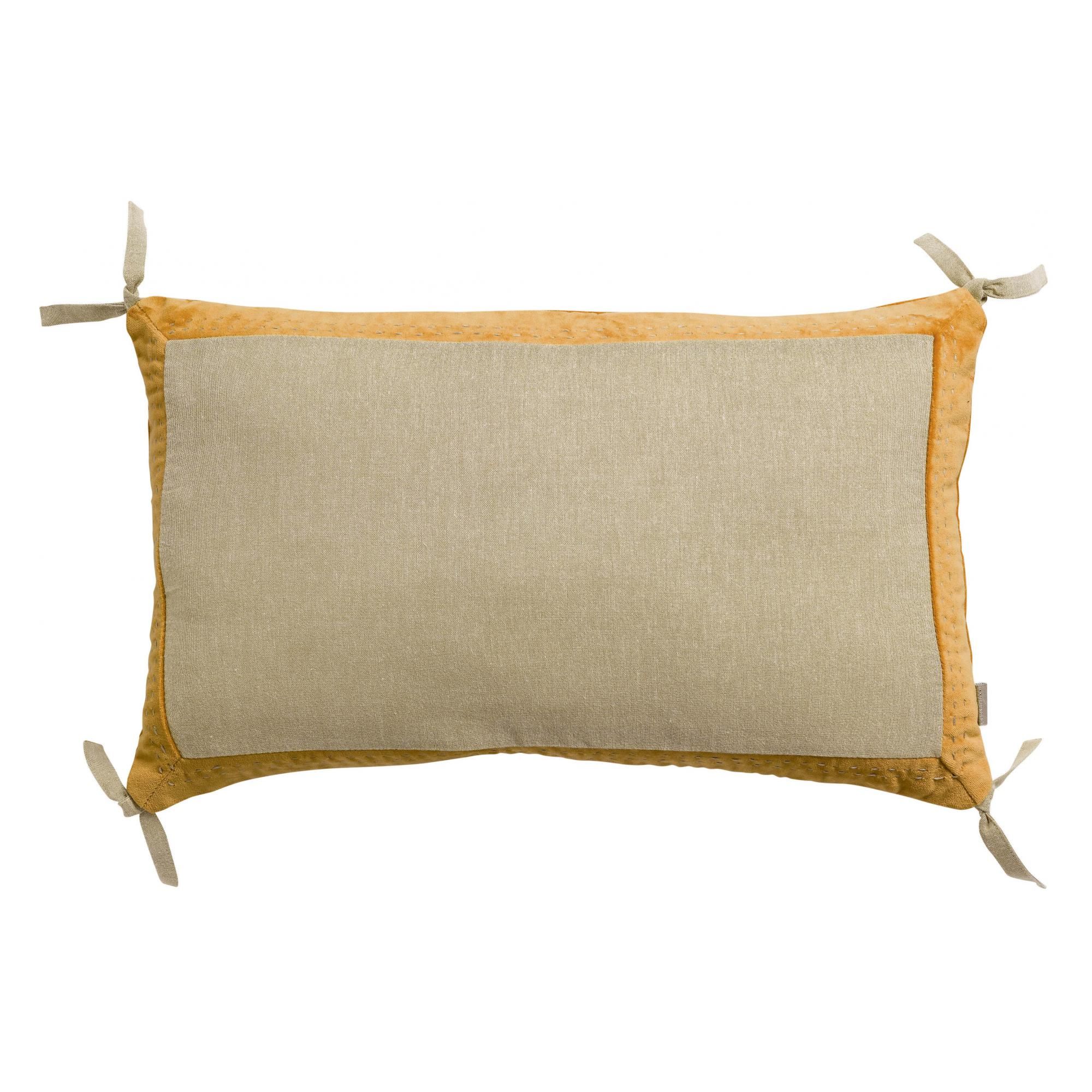 Coussin Elise Chambray Maïs 30 x 50