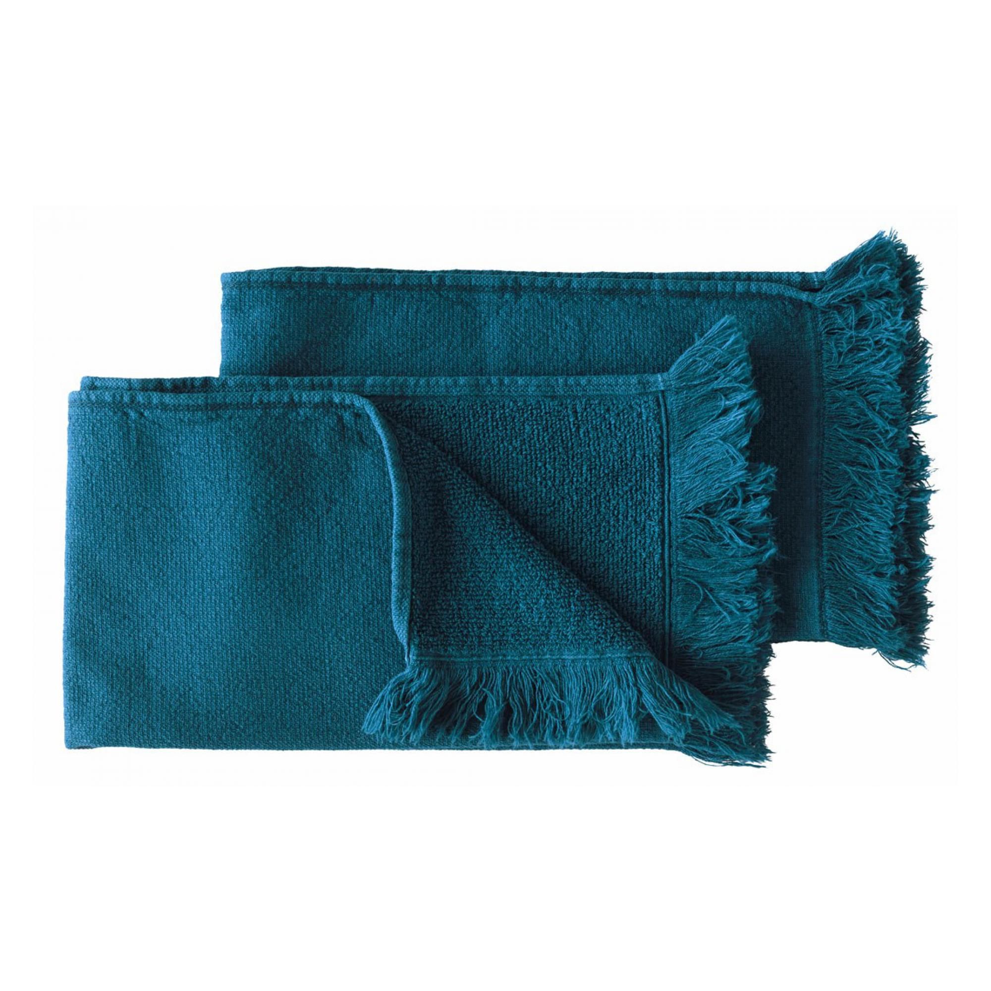 Lot de 2 serviettes invités Luna Orage 50 x 30