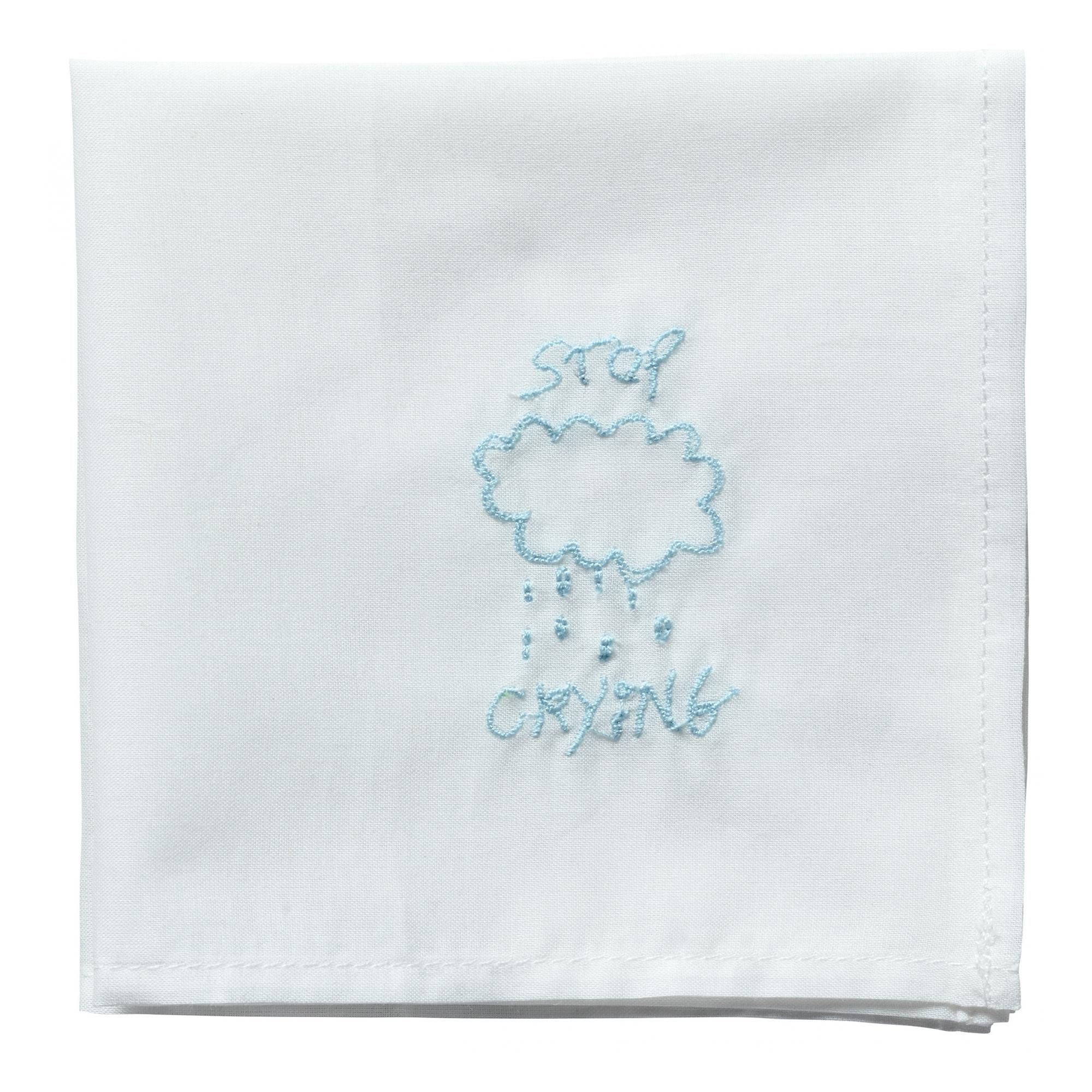 Mouchoir Hankie Crying Blanc 25 x 25