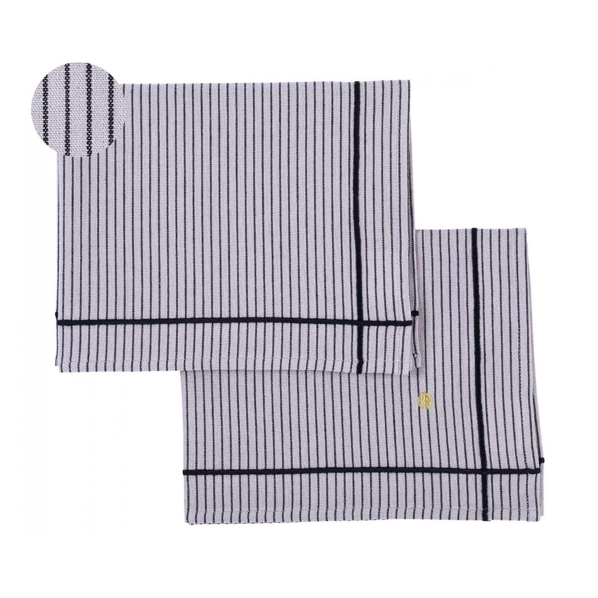 Lot de 2 sets de table Léonie Poivre rose 40 x 50