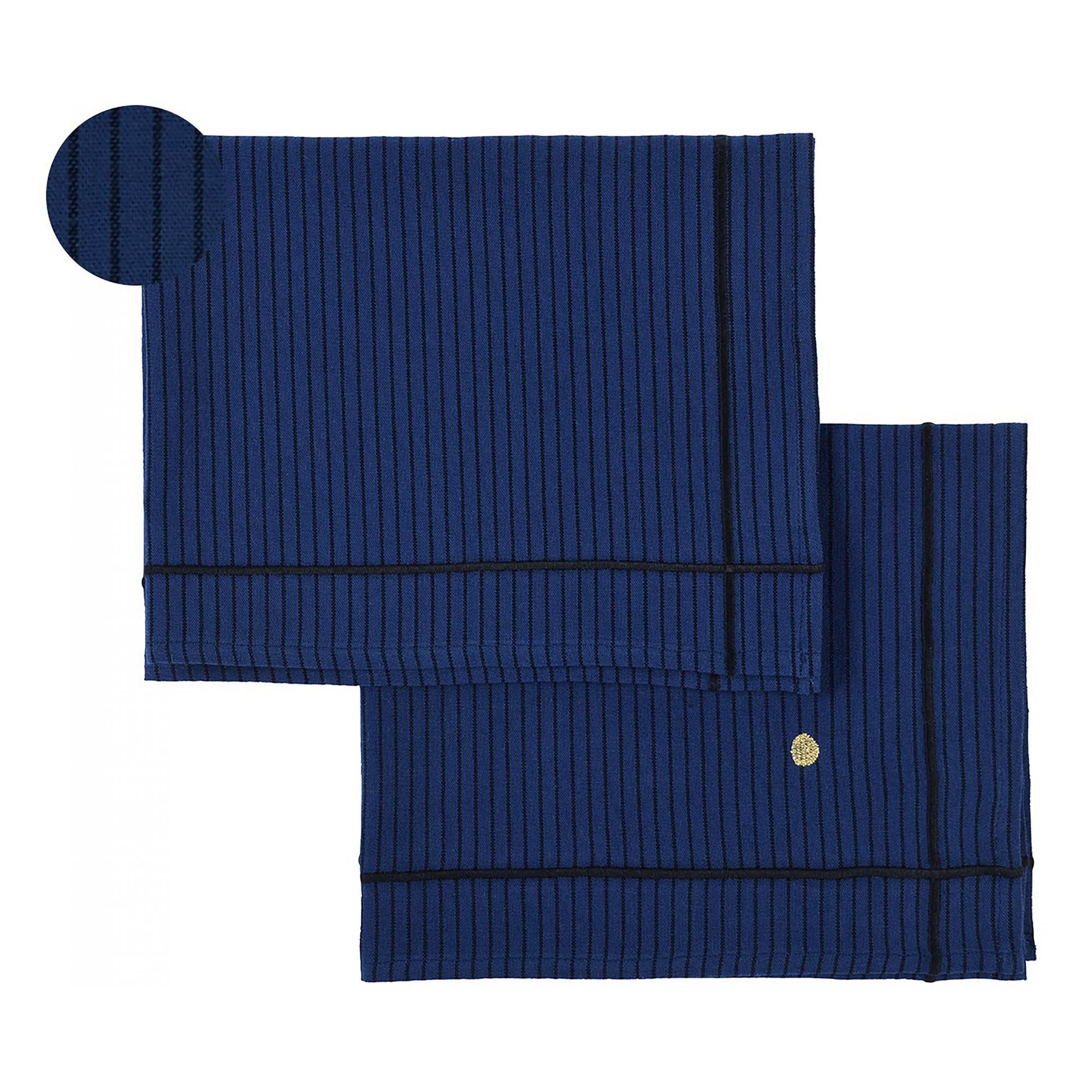 Lot de 2 sets de table Léonie Indigo 40 x 50