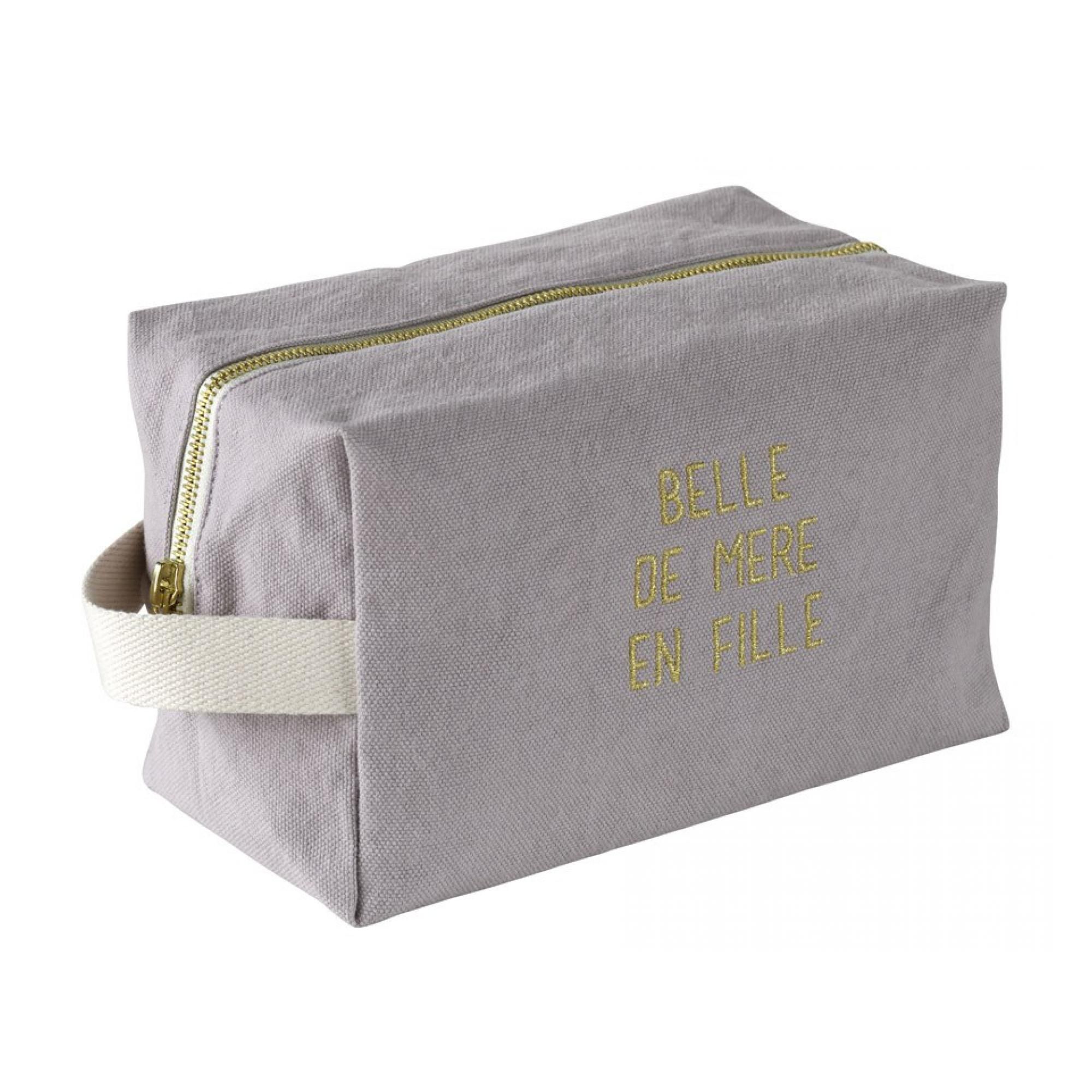 Trousse cube Belle Poivre rose Rose 22 x 14 x 10,5